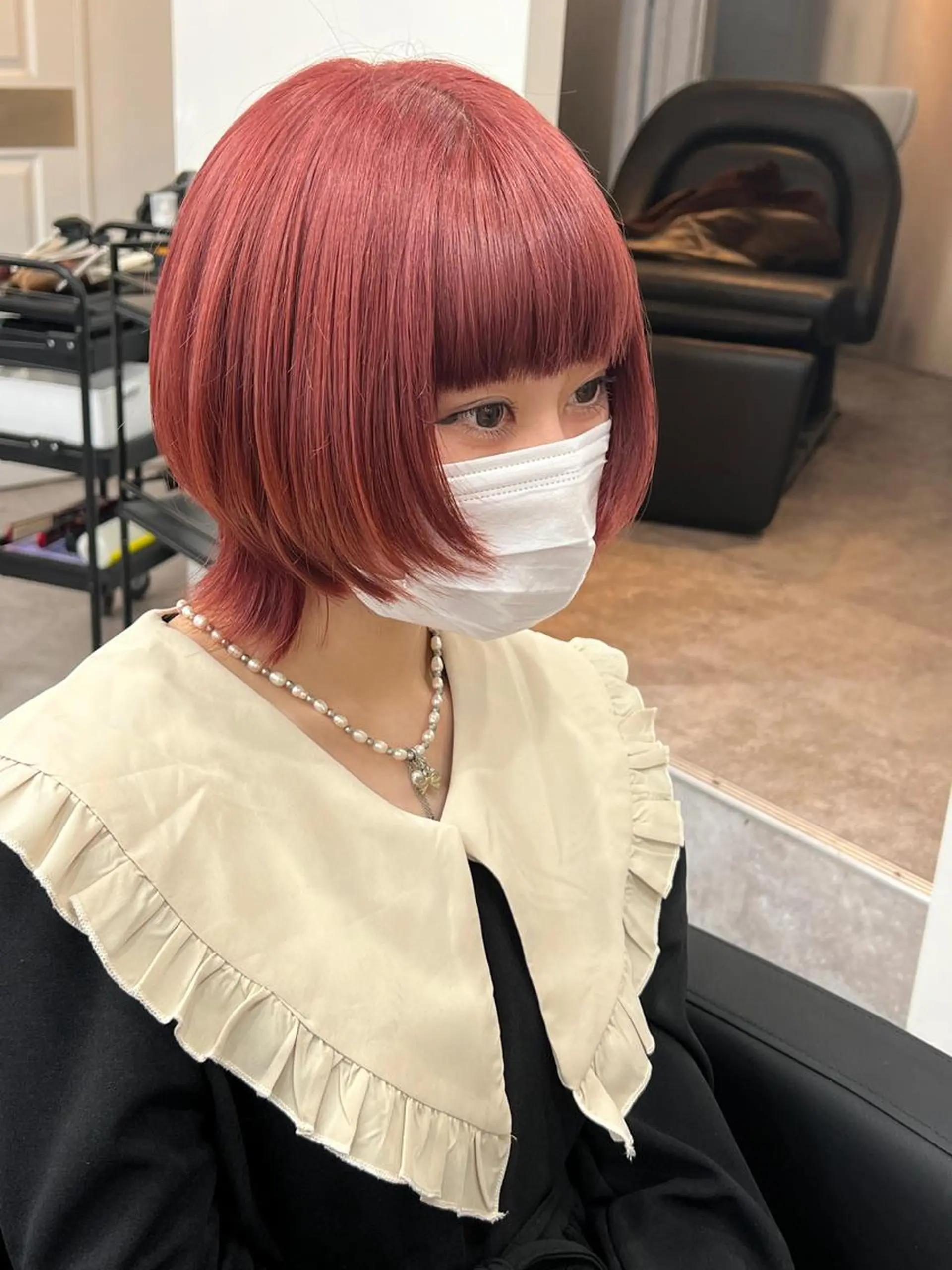 ショート ウルフカット 銀座/髪質改善カラー 酸性ストレート🍎のヘアスタイル