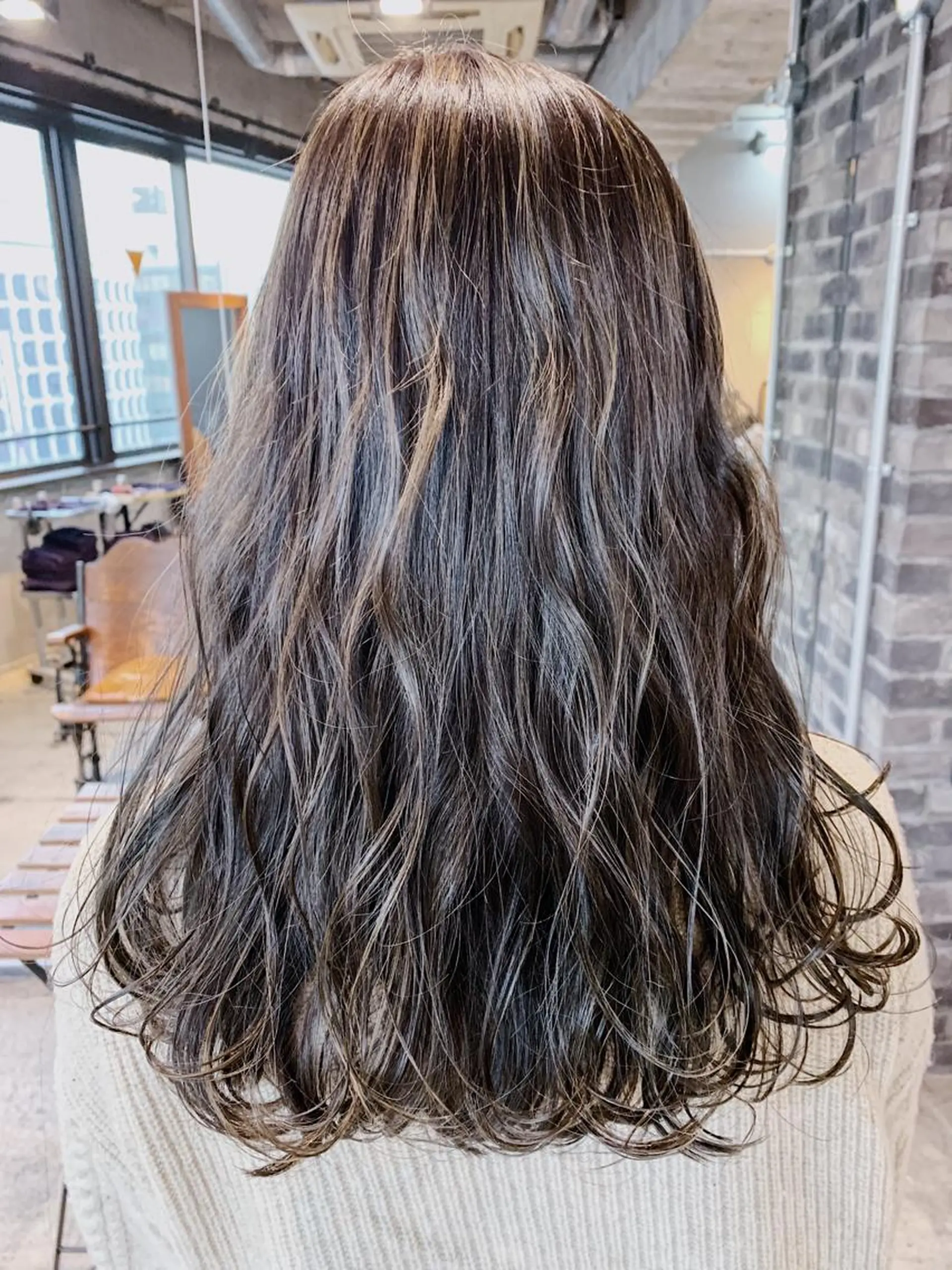 ロング カラー パーマ ヘアカラー トリートメント 代表 中島貴志のヘアスタイル