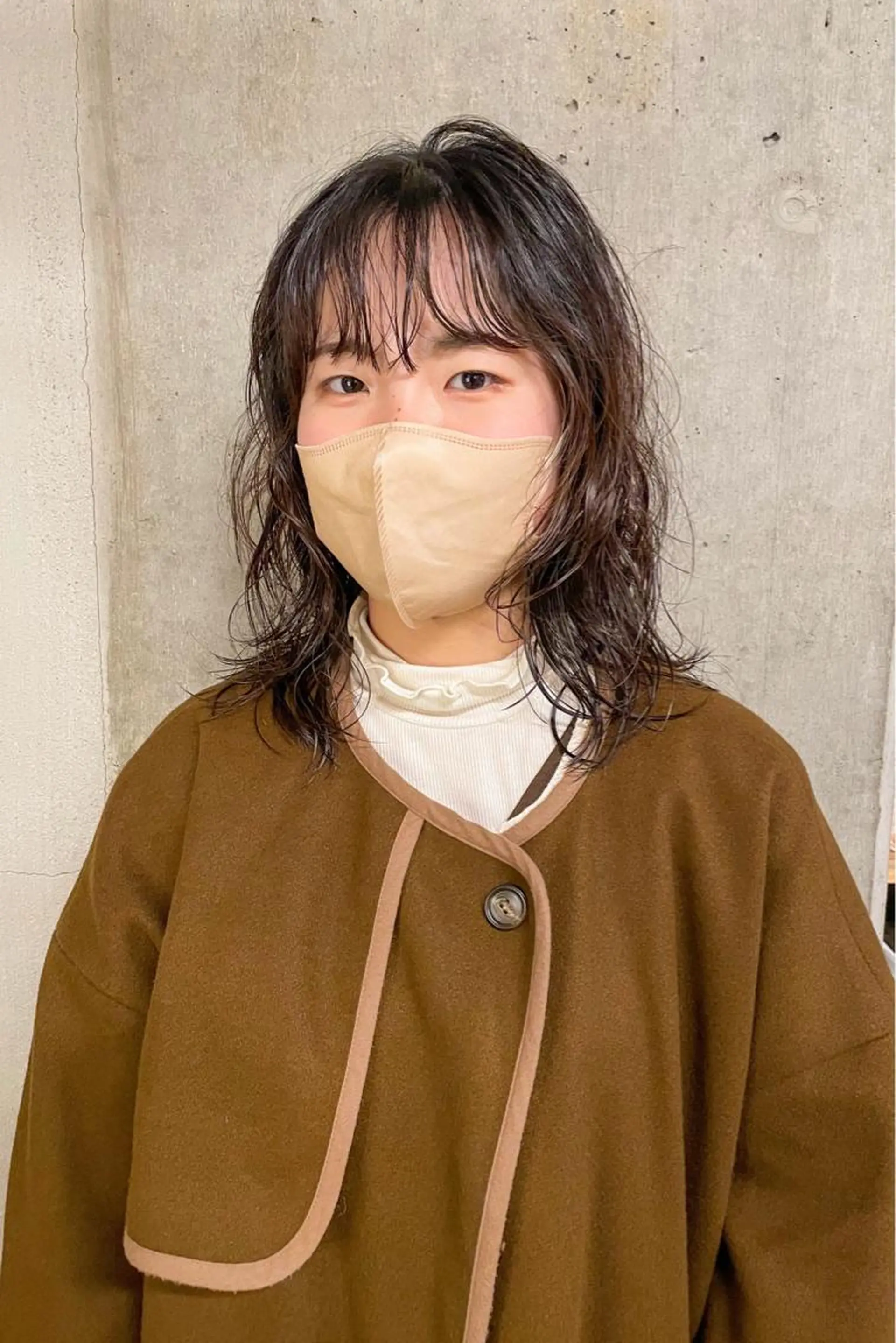 ミディアム パーマ パーマ/レイヤー 岩山丈一郎のヘアスタイル