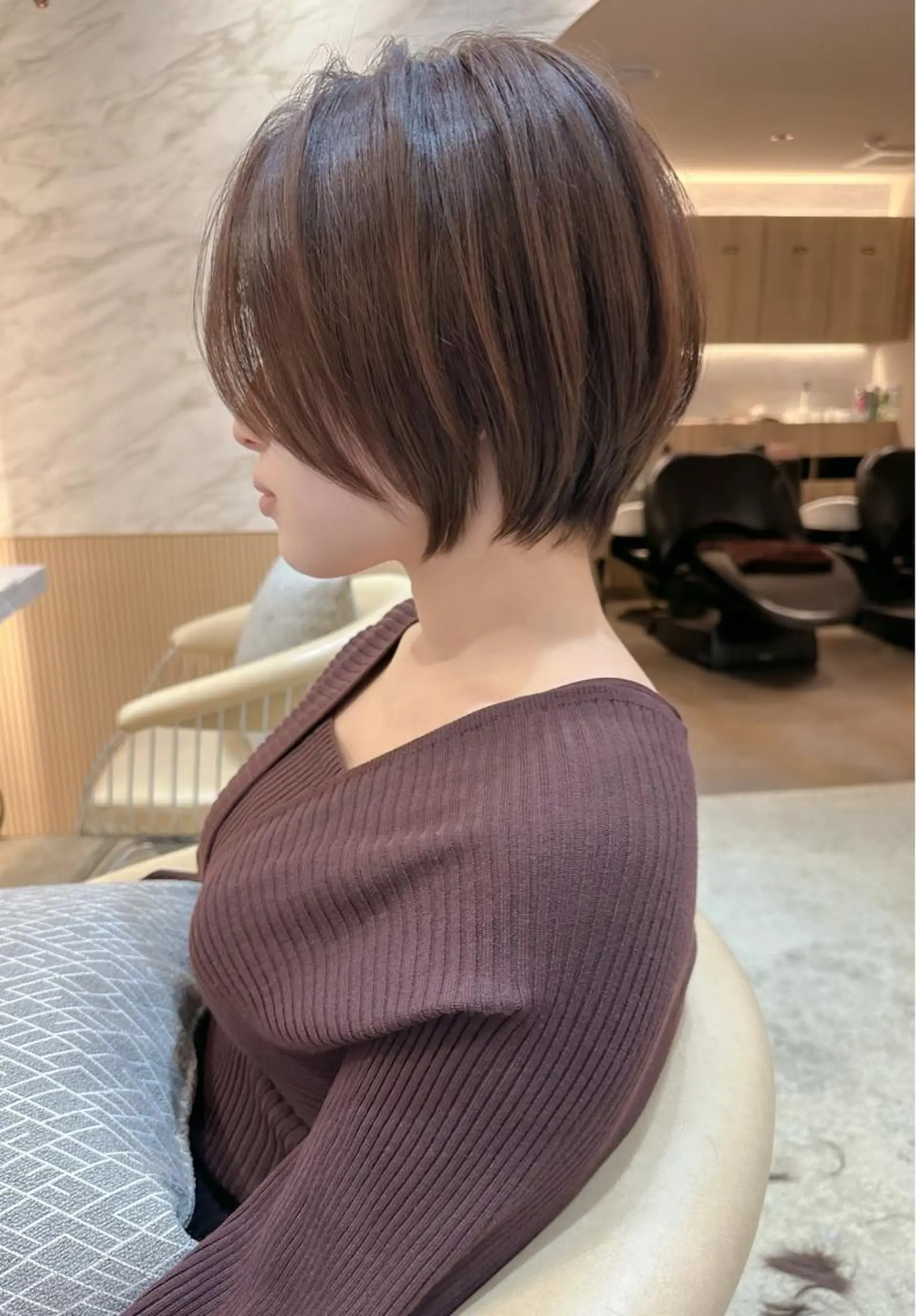 ショート カット トリートメント レイヤー/韓国ヘア 縮毛矯正🫧鈴木颯のヘアスタイル