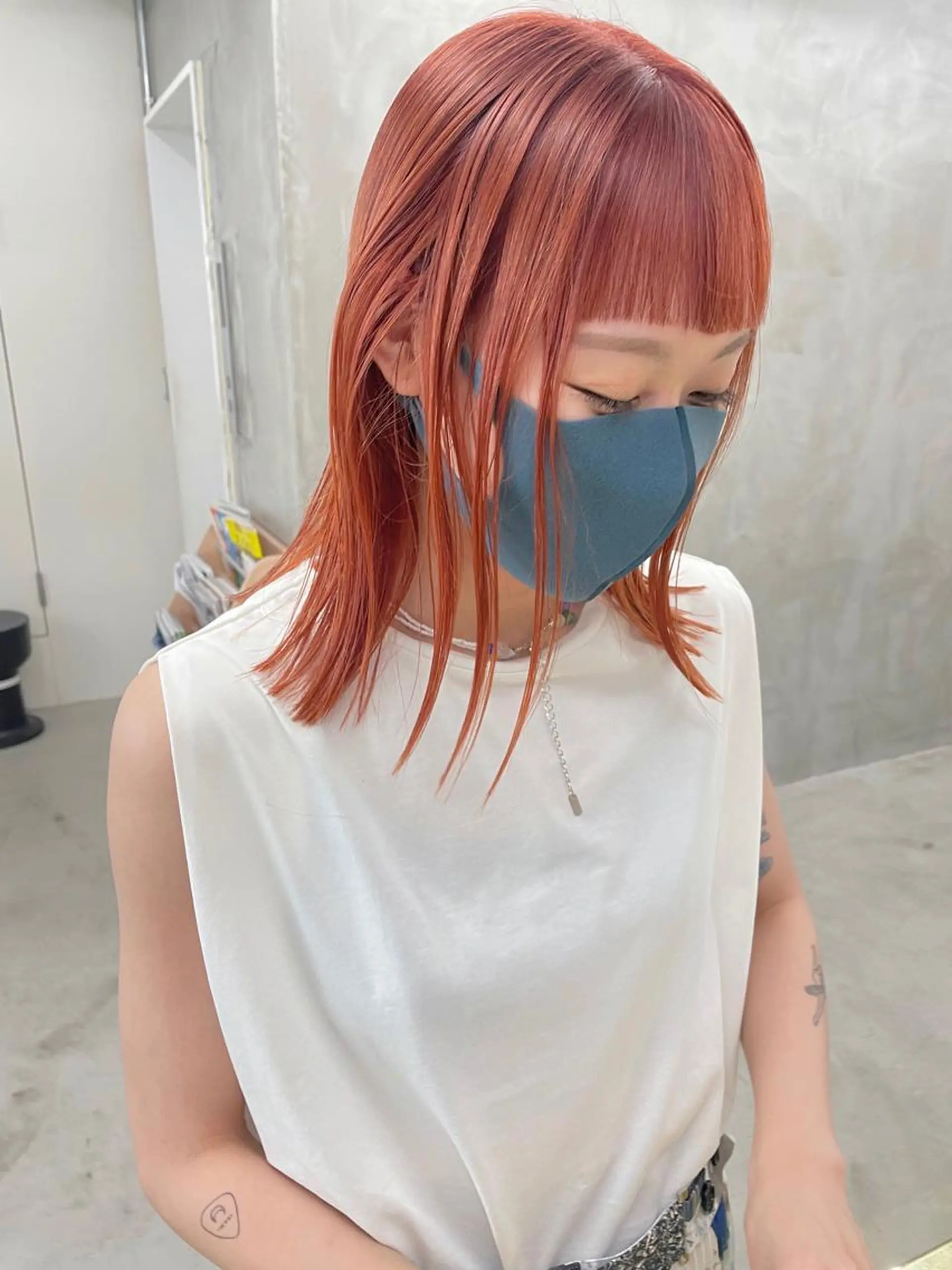 ミディアム カラー カット ヘアカラー トリートメント 似合わせ｜レイヤー 🪩yurikaのヘアスタイル