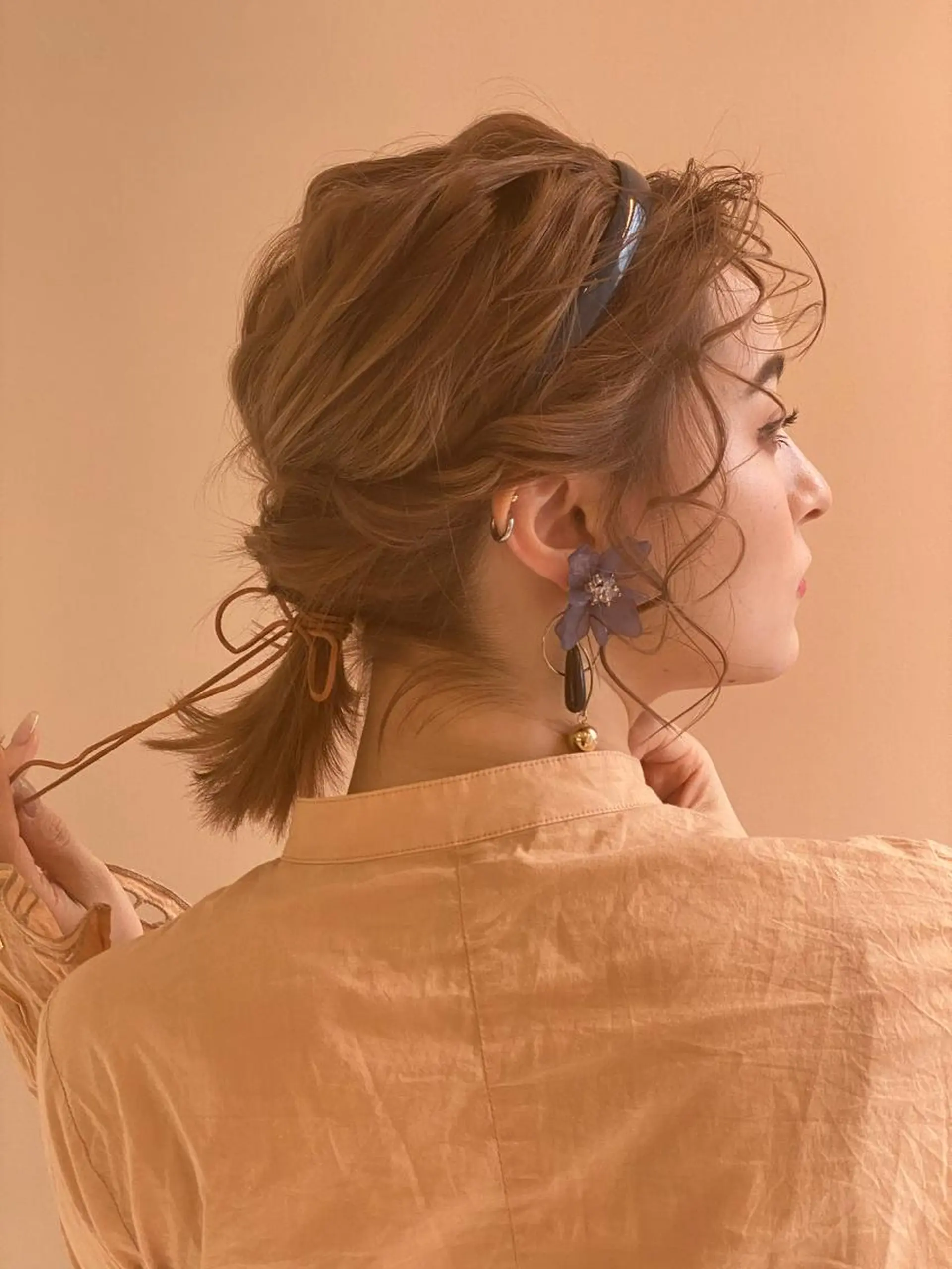 ショート カラー ベージュ/インナー カラー🤍Rieのヘアスタイル