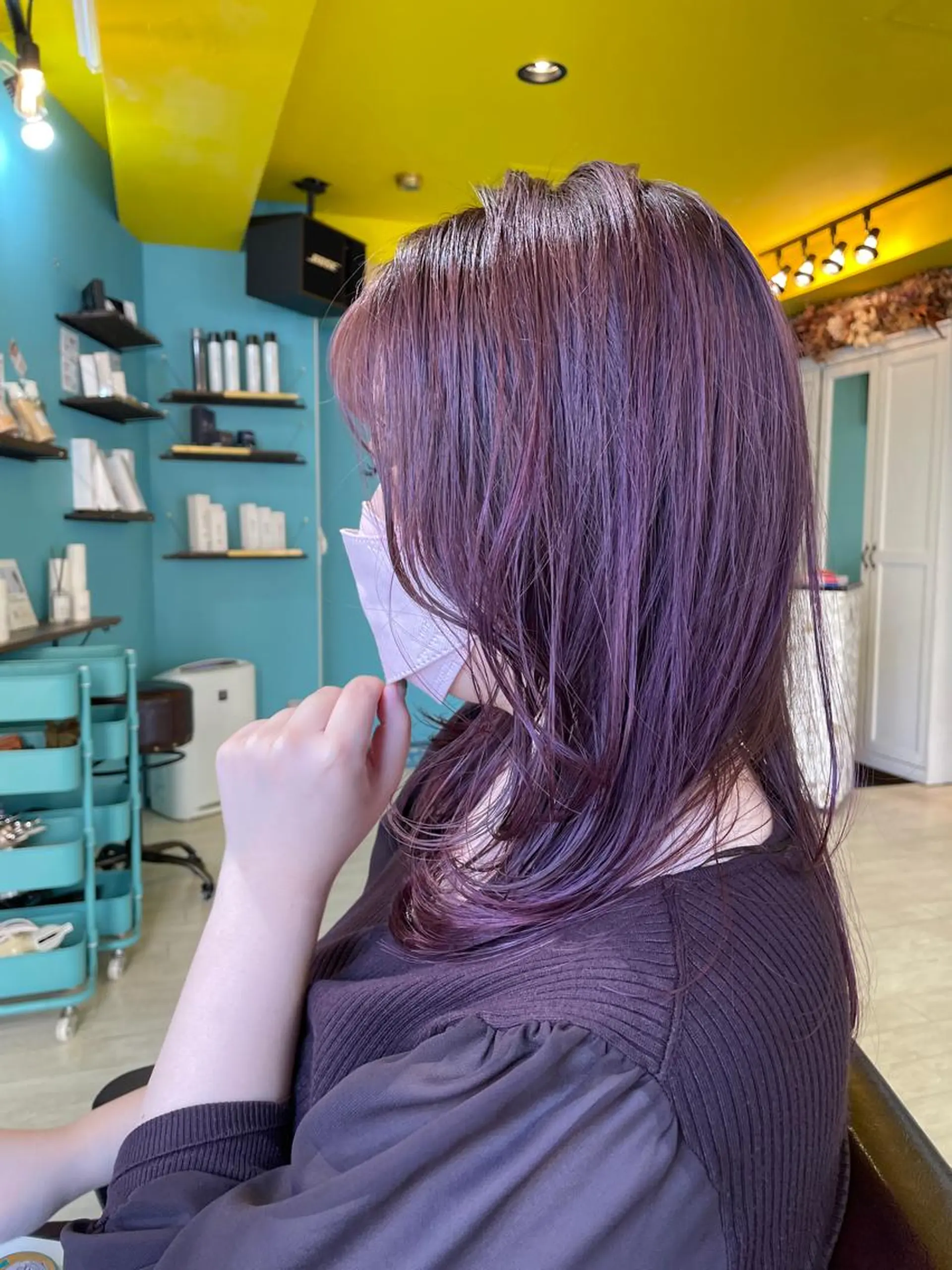 ロング カラー ピンクカラー カット ヘアカラー トリートメント Share  Salon  Reco【GARDEN】所属・末石 智のヘアスタイル