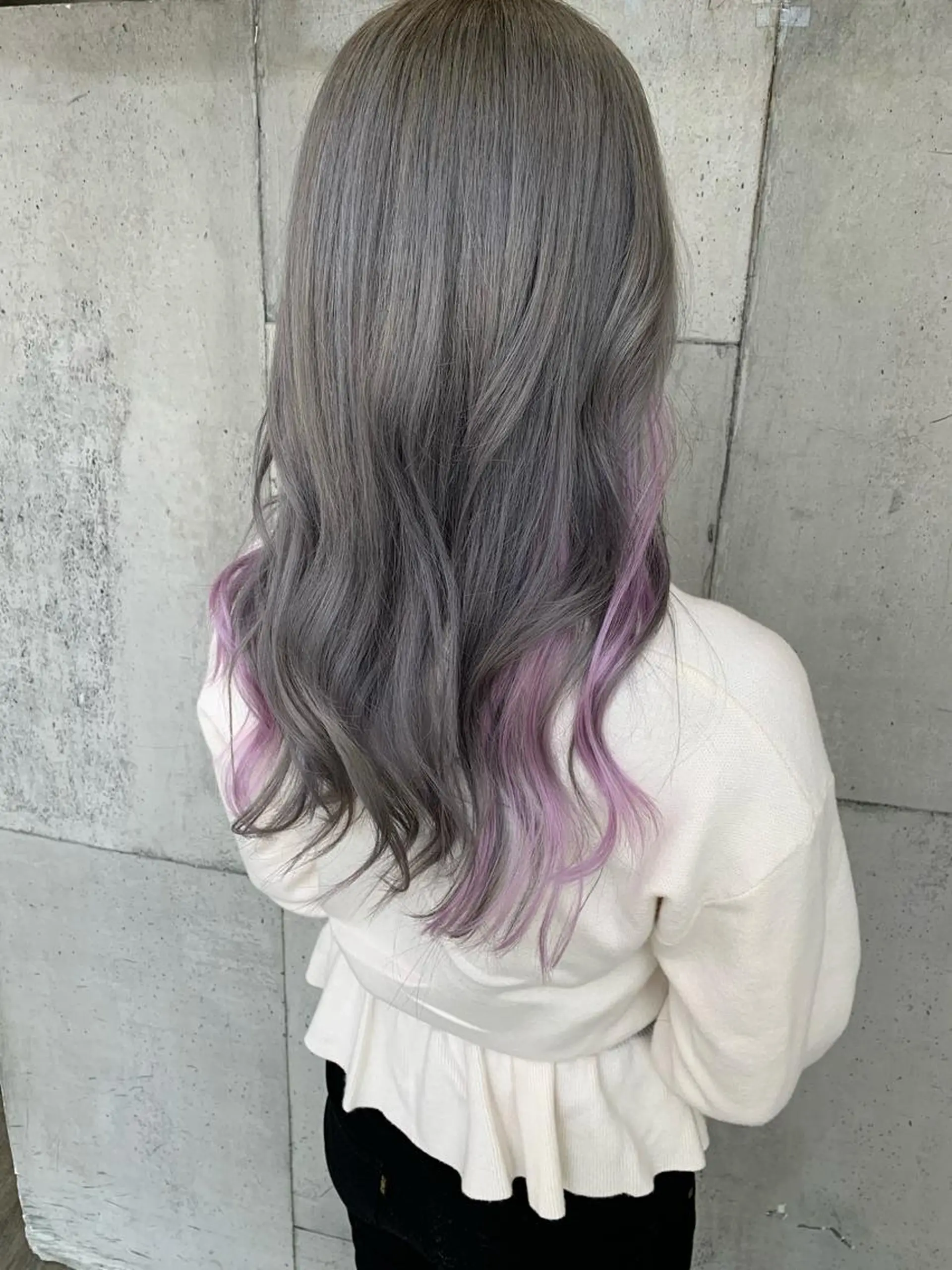 セミロング カラー シールエクステ ダブルカラー エクステ Little_okinawa所属・Mikuri 【Little】のヘアスタイル