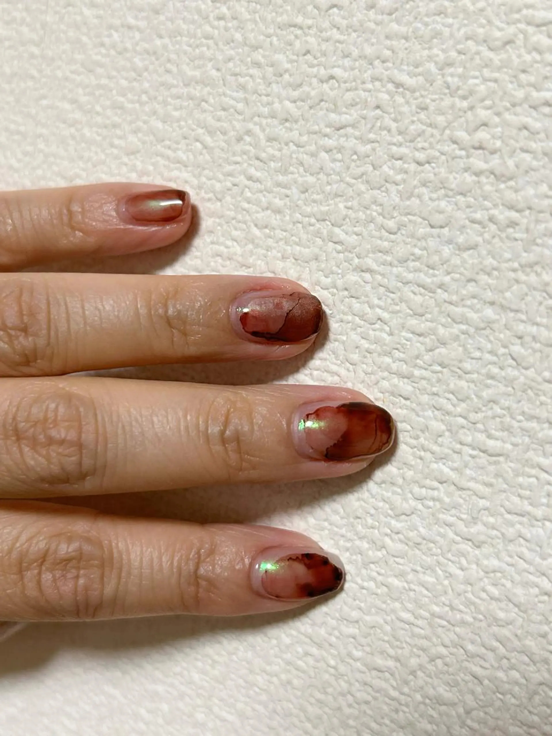 ネイル オーロラネイル ハンドネイル Ainchi nail所属・＊ misa ＊のネイルデザイン