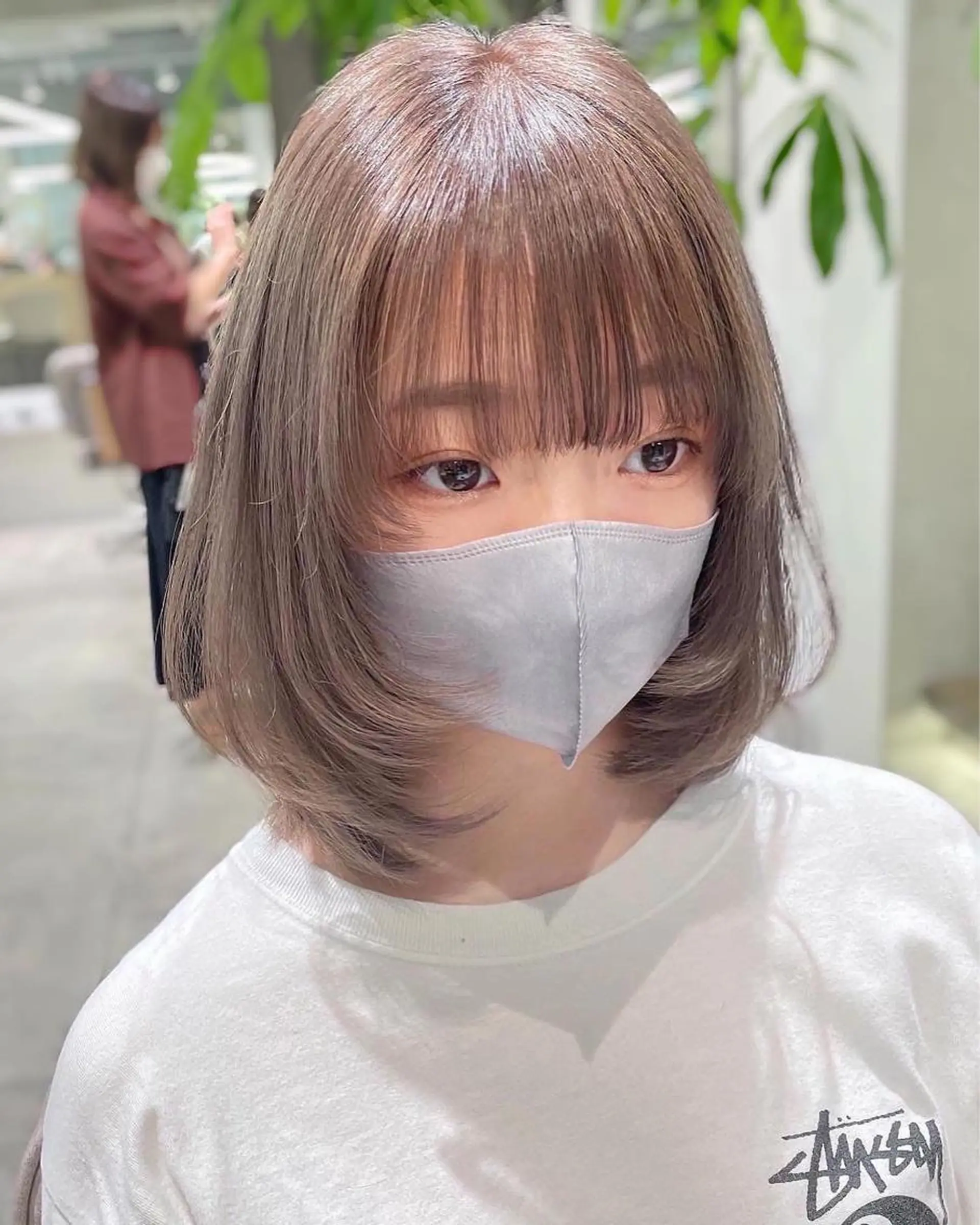 ミディアム カット ヘアカラー トリートメント 銀座／レイヤーカット 🤍内野すみれのヘアスタイル