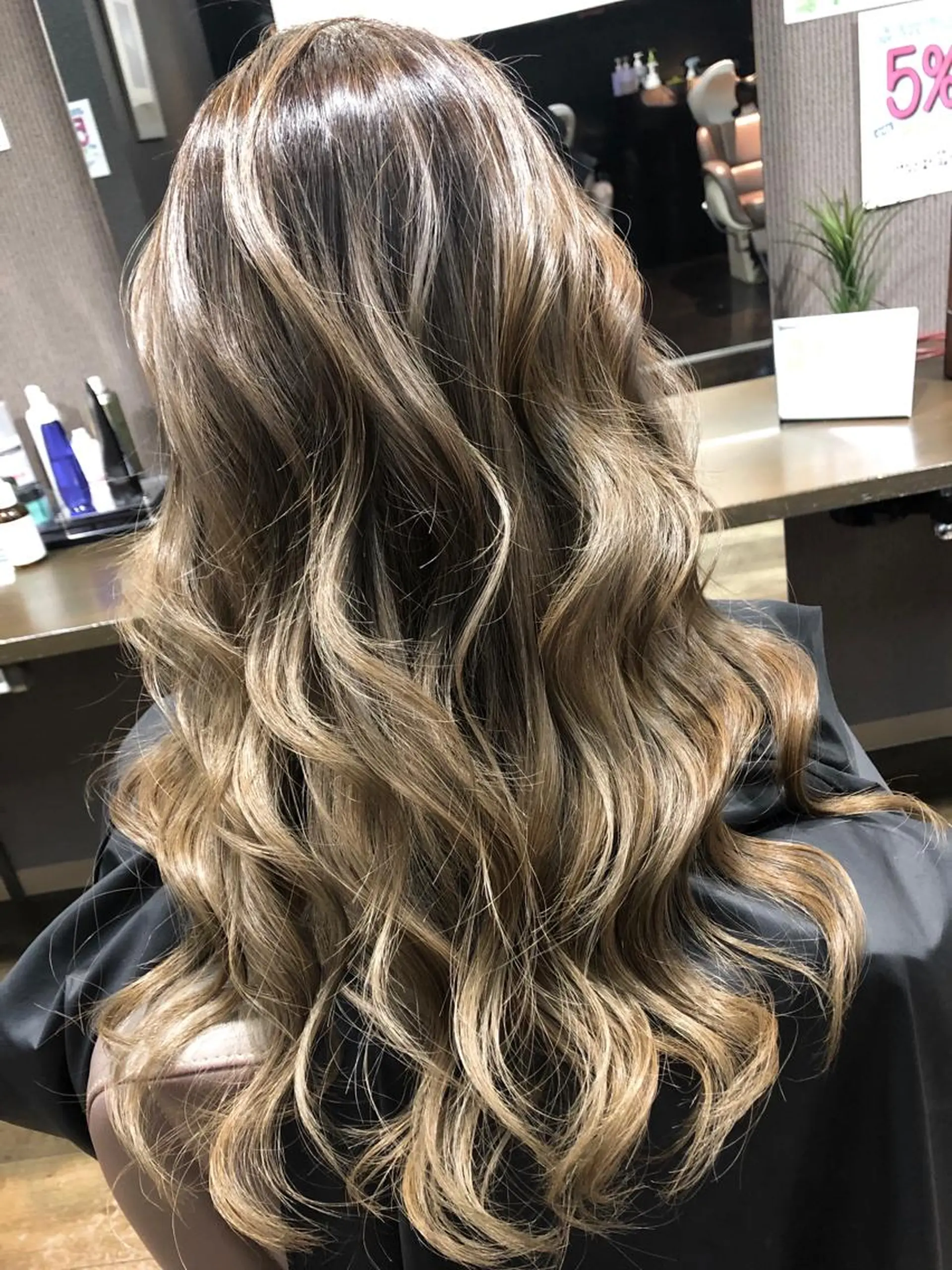 ロング カラー カット ヘアカラー トリートメント pep所属・pep natsumiのヘアスタイル