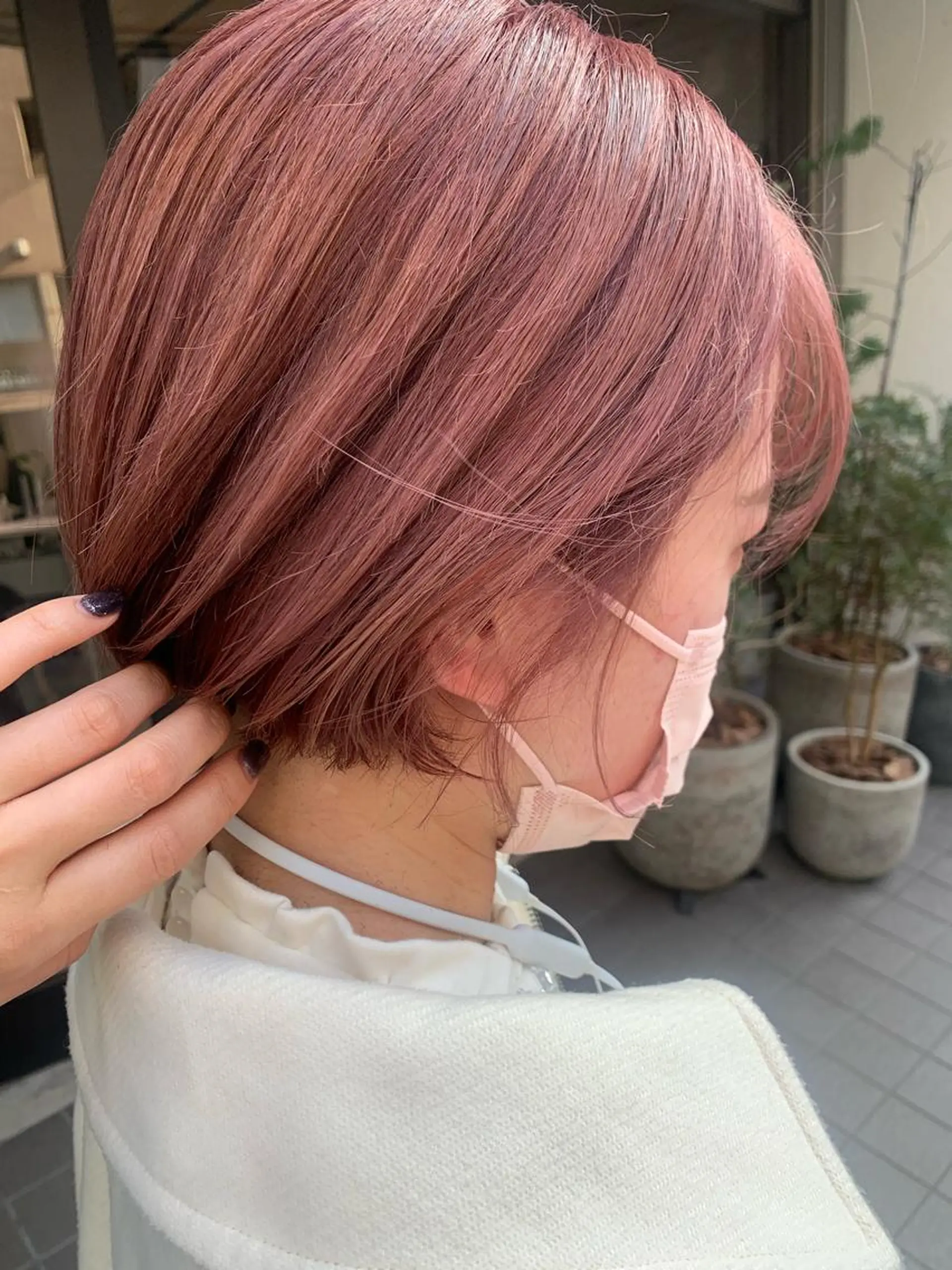 ショート ヘアカラー ano @anomukuiのヘアスタイル