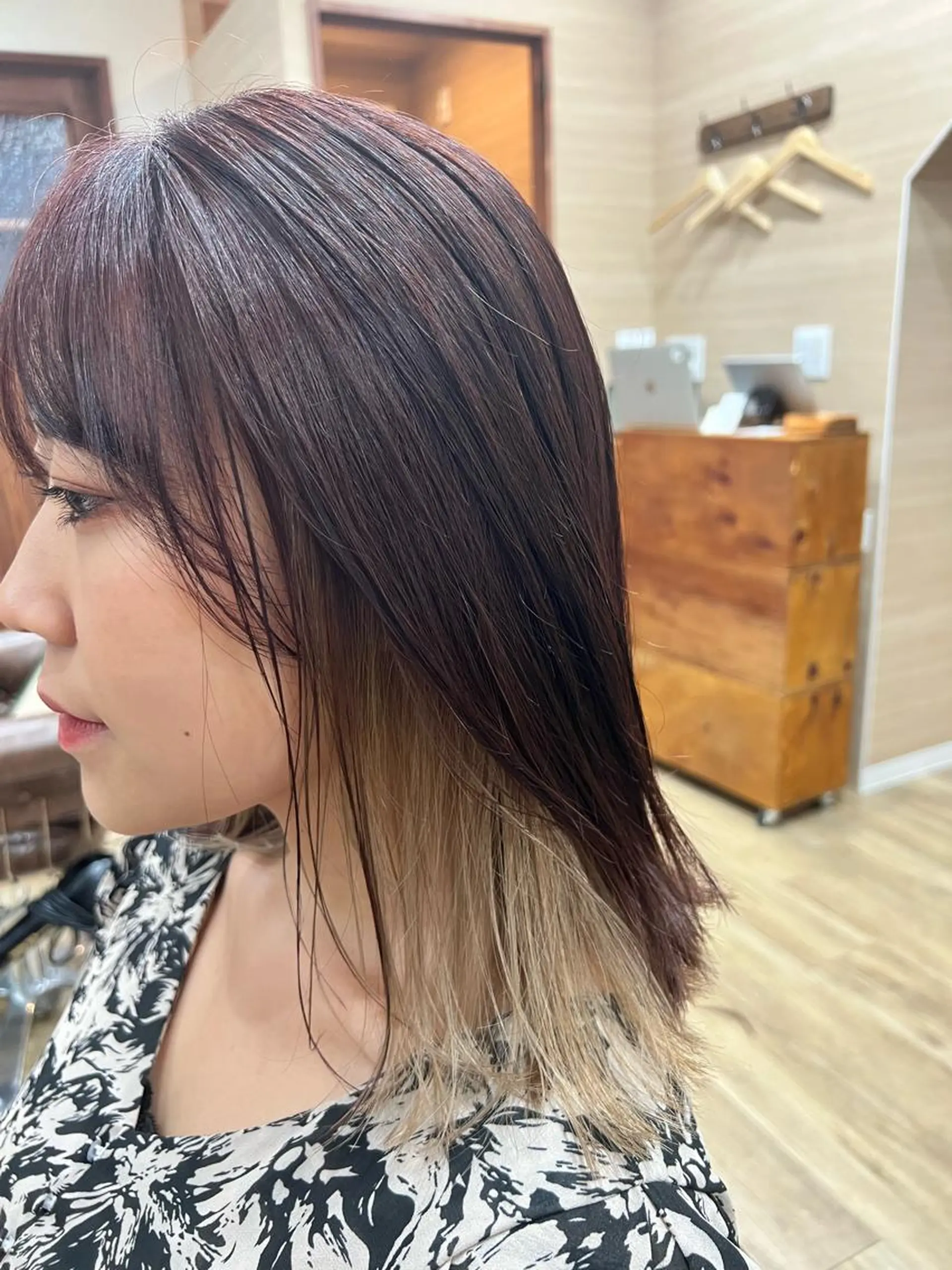 ミディアム カラー ベージュカラー ヘアカラー トリートメント 🍇おぐら めぐみ🍇のヘアスタイル