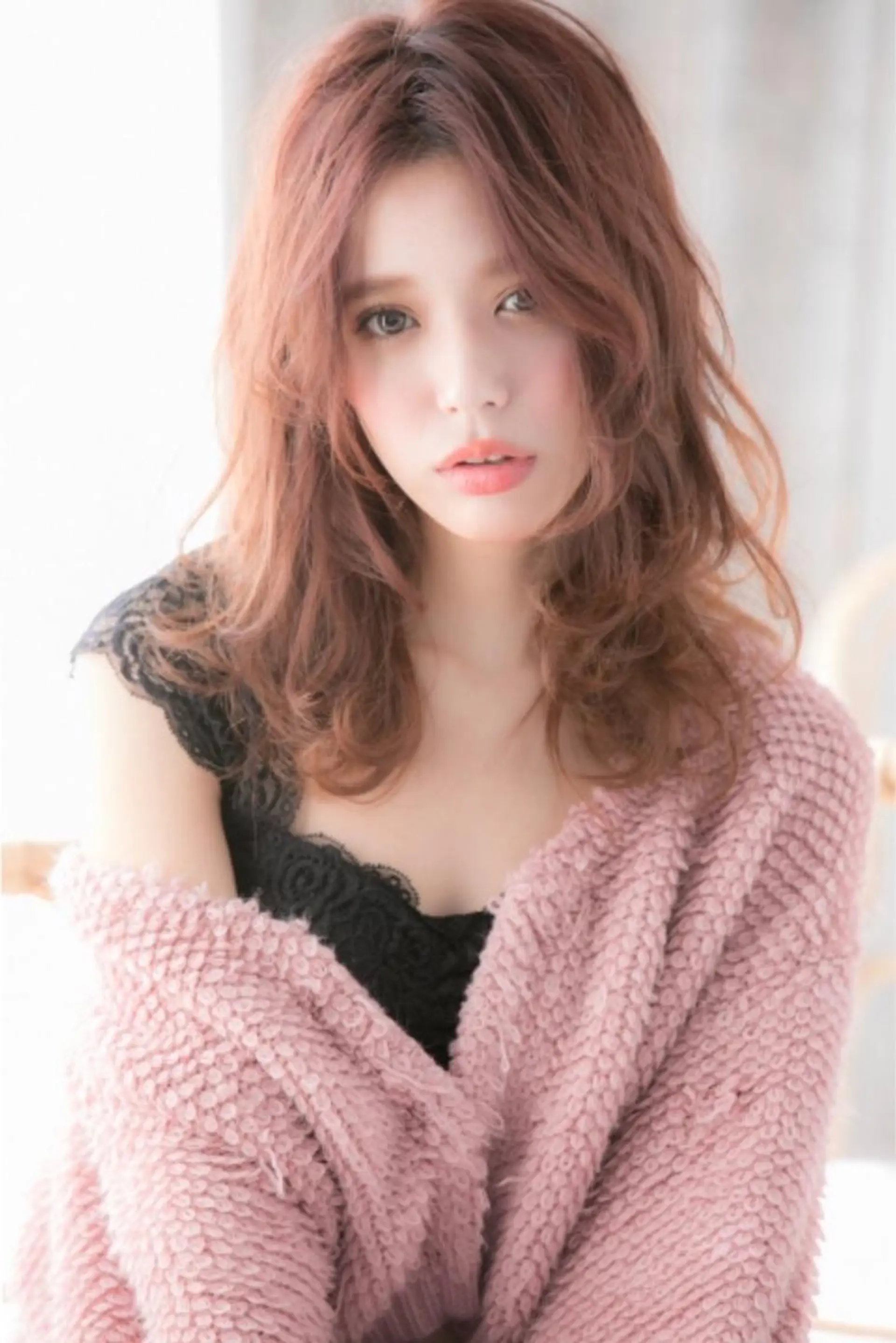 ミディアム カラー hair salon Ranun髪質改善のヘアスタイル