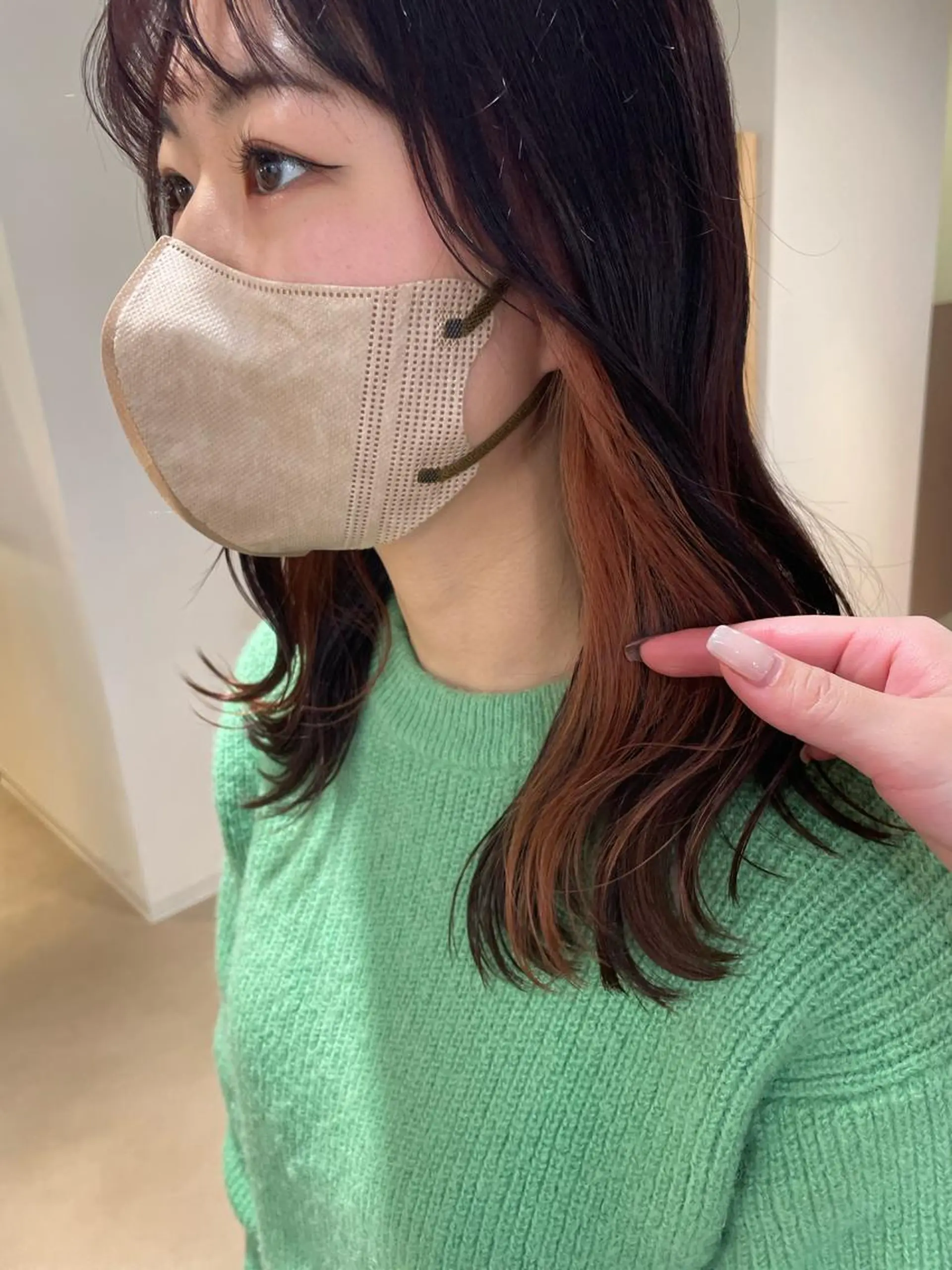 セミロング 韓国風ヘア ヘアカラー トリートメント cocoluana(ココルアナ)所属・韓国風ヘア専門 🇰🇷Noaのヘアスタイル