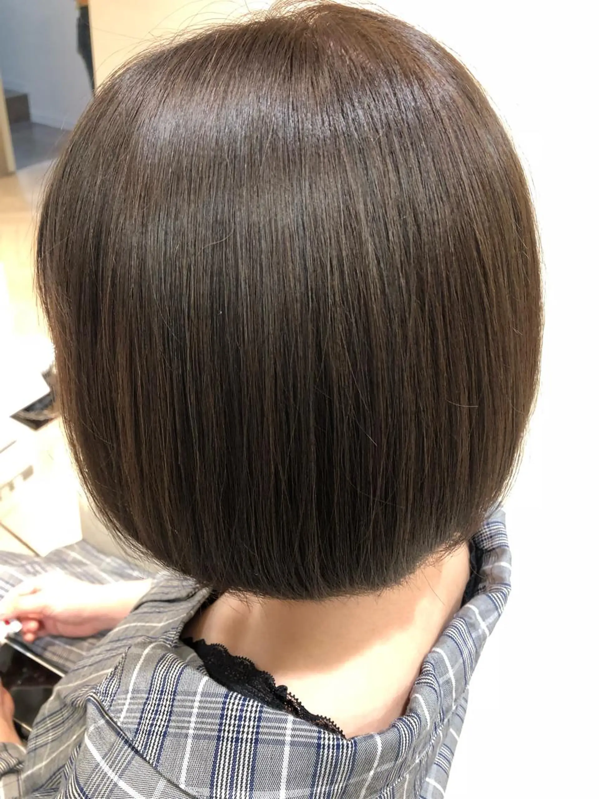 ミディアム カラー アッシュ 青野 有雅のヘアスタイル