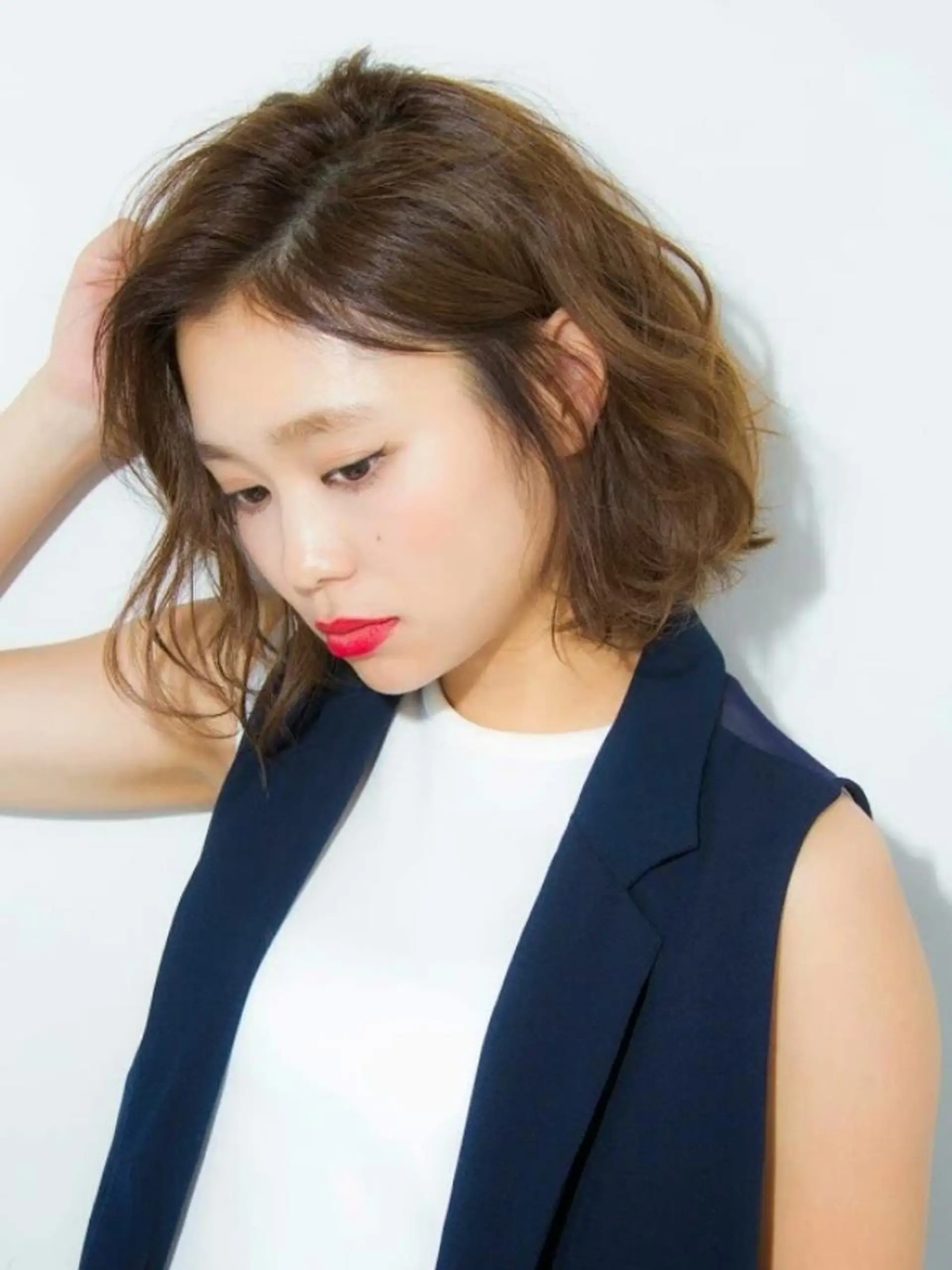 セミロング パーマ カラー 【N°deseo】 吉祥寺のヘアスタイル