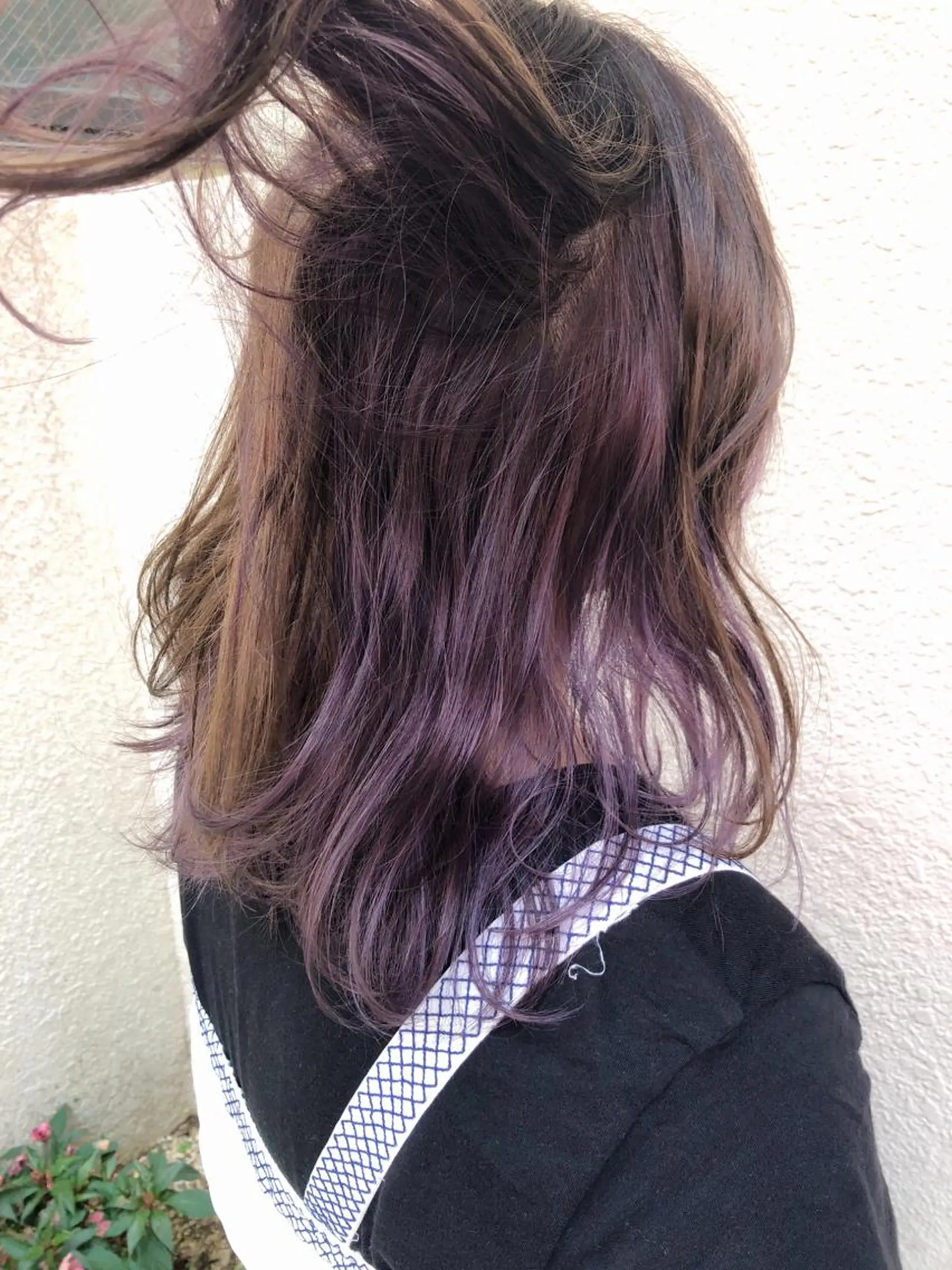 セミロング カラー パーマ ヘアアレンジ 脱白髪染め特化GBG 自由が丘所属・【白髪ぼかし 専門GBG】自由が丘のヘアスタイル