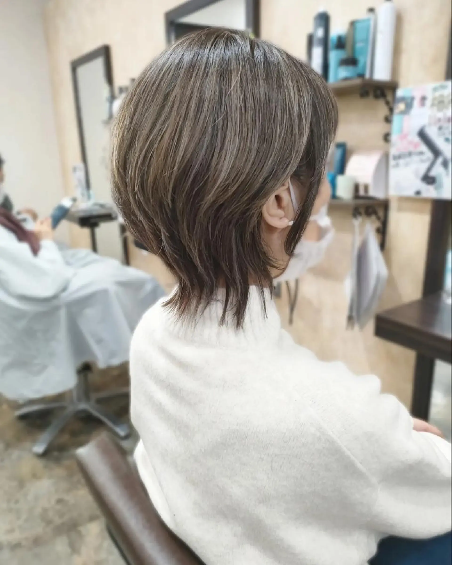 ショート カラー ハイライトカラー ハイライト カット ヘアカラー sepiage trois所属・酒井 亜希のヘアスタイル