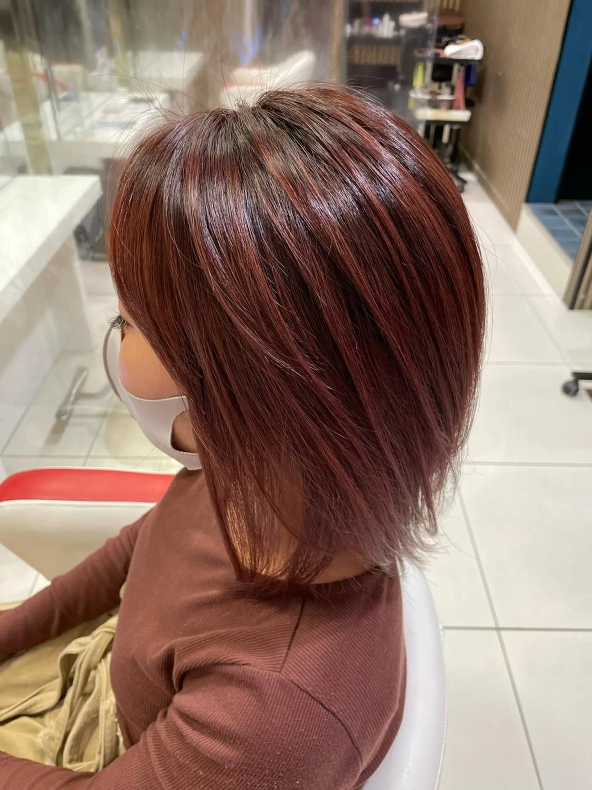 カラー 白髪ぼかし＆ショート ＆ツヤ髪💎YUMAのヘアスタイル