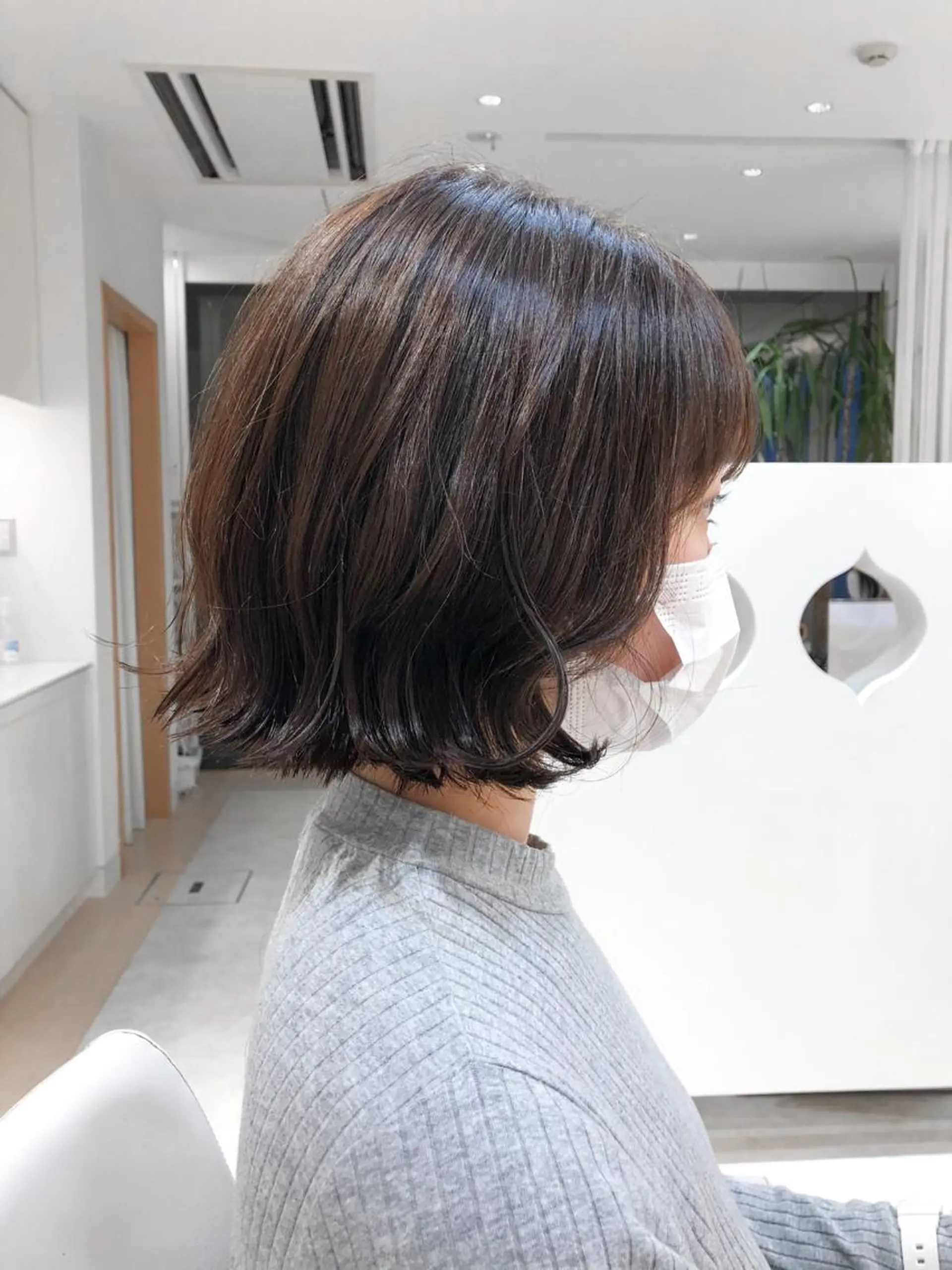 ミディアム カラー 切りっぱなしボブ ボブ レイヤー×髪質改善✨ 渋谷/佐藤侑哉のヘアスタイル