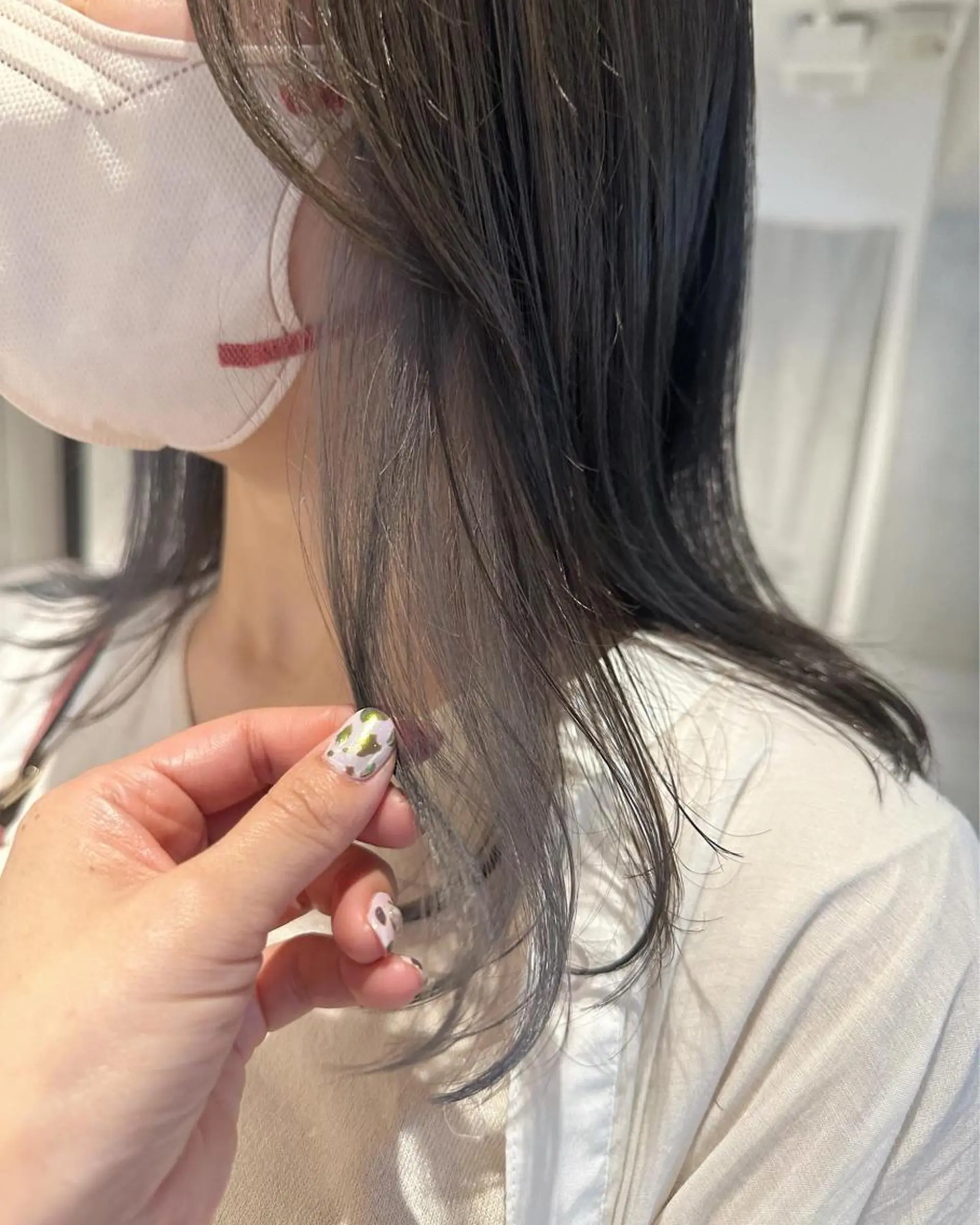 セミロング カラー ヘアアレンジ インナーカラー カット ヘアカラー トリートメント ヘアセット 上品な透明感カラー/ 表参道/MIKUのヘアスタイル