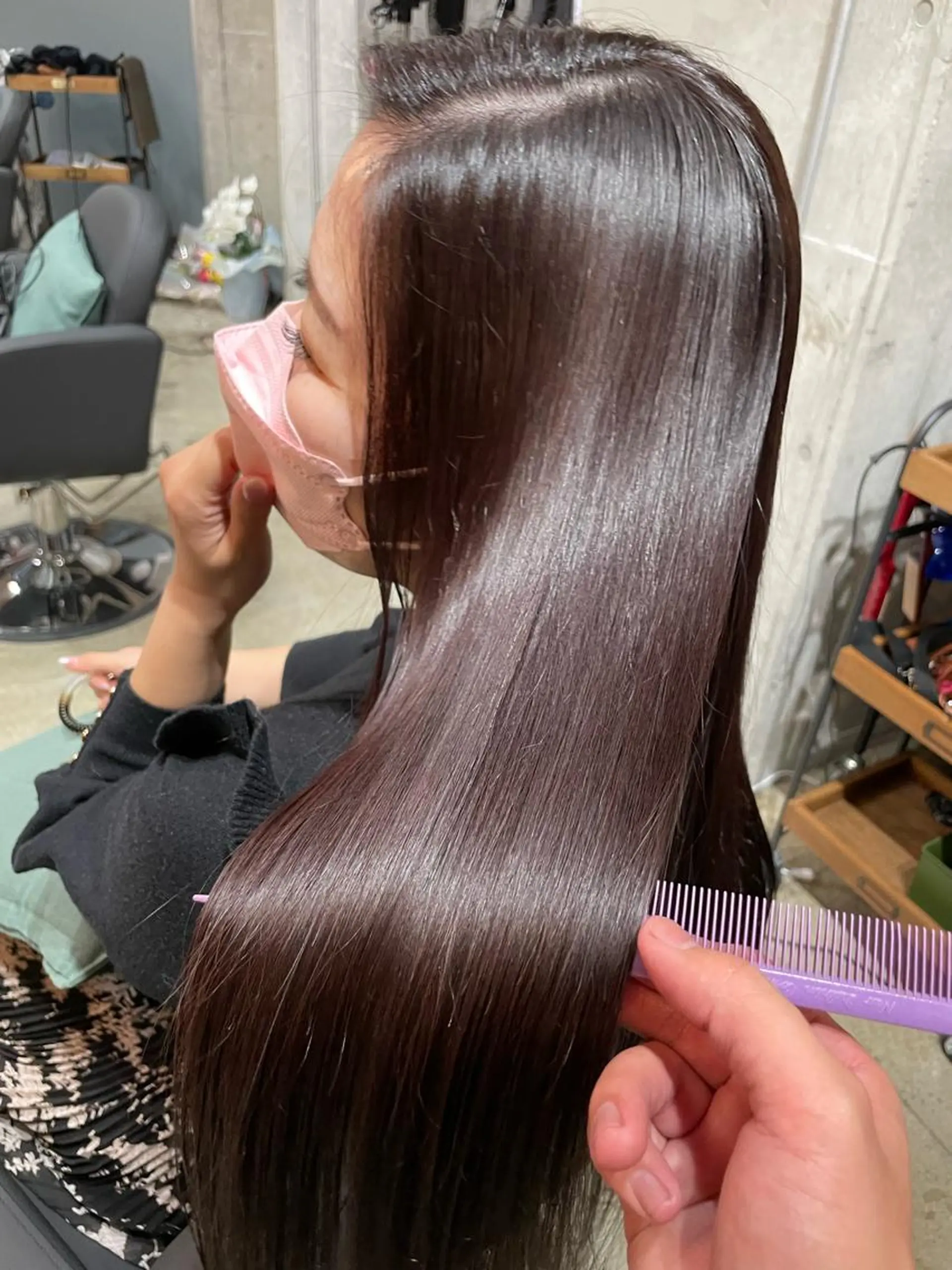 ロング カラー ✨髪質改善/ブリーチ /ショート高山のヘアスタイル