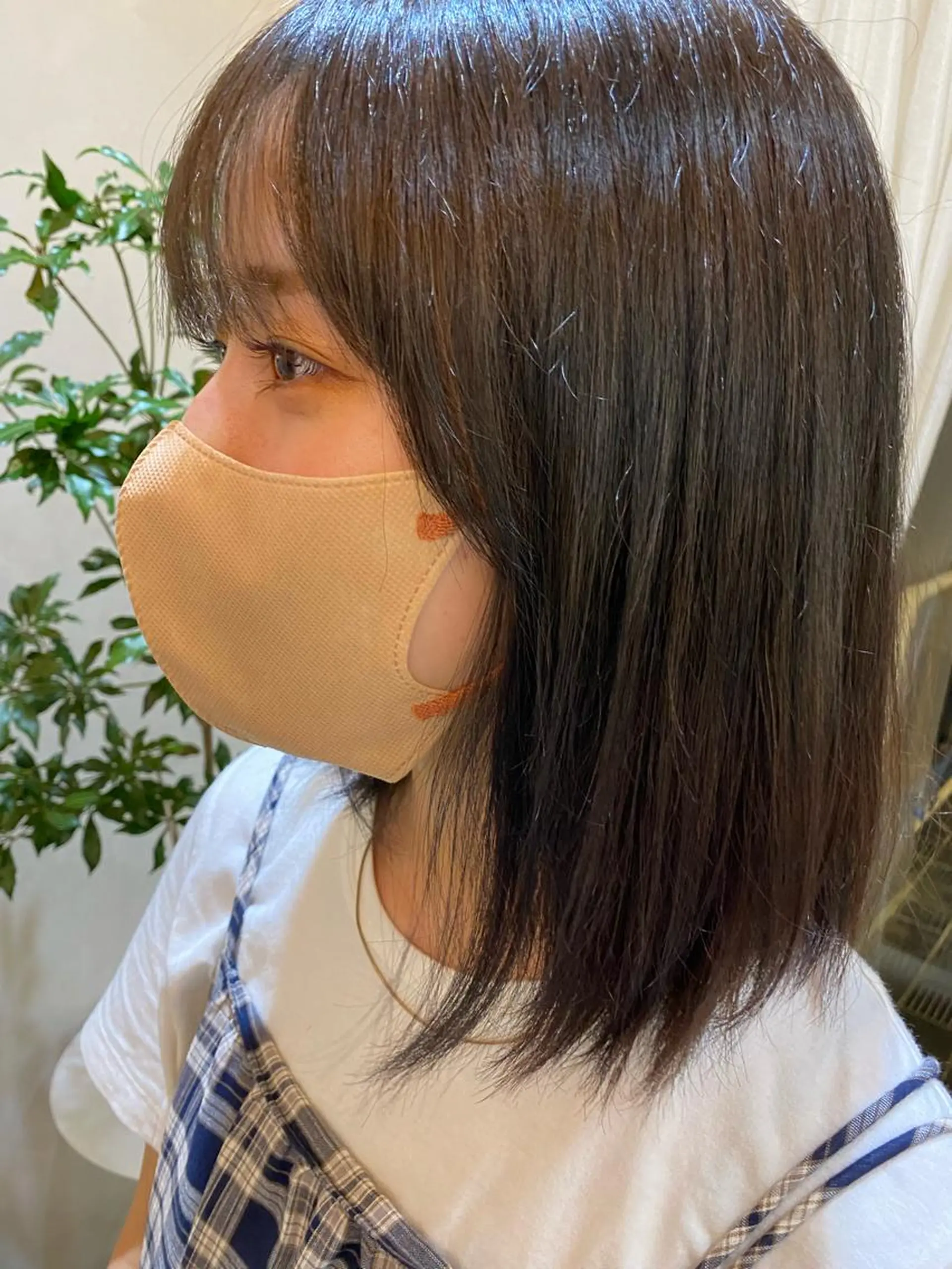 ミディアム カラー 透明感/艶髪/ 石山浩二のヘアスタイル