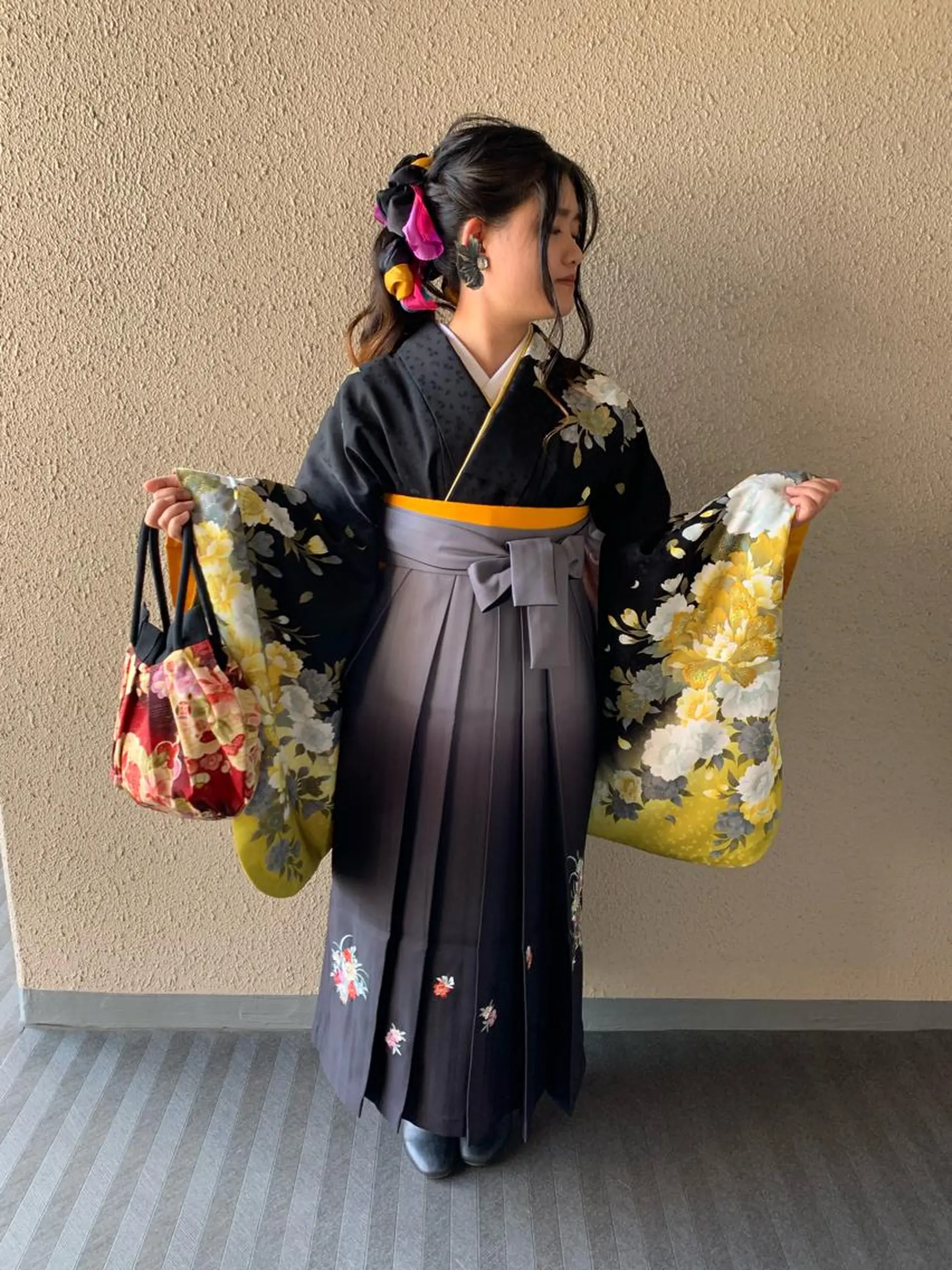 セミロング ヘアアレンジ 卒業式のヘアスタイル サダハルカ ｜chouetteのヘアスタイル