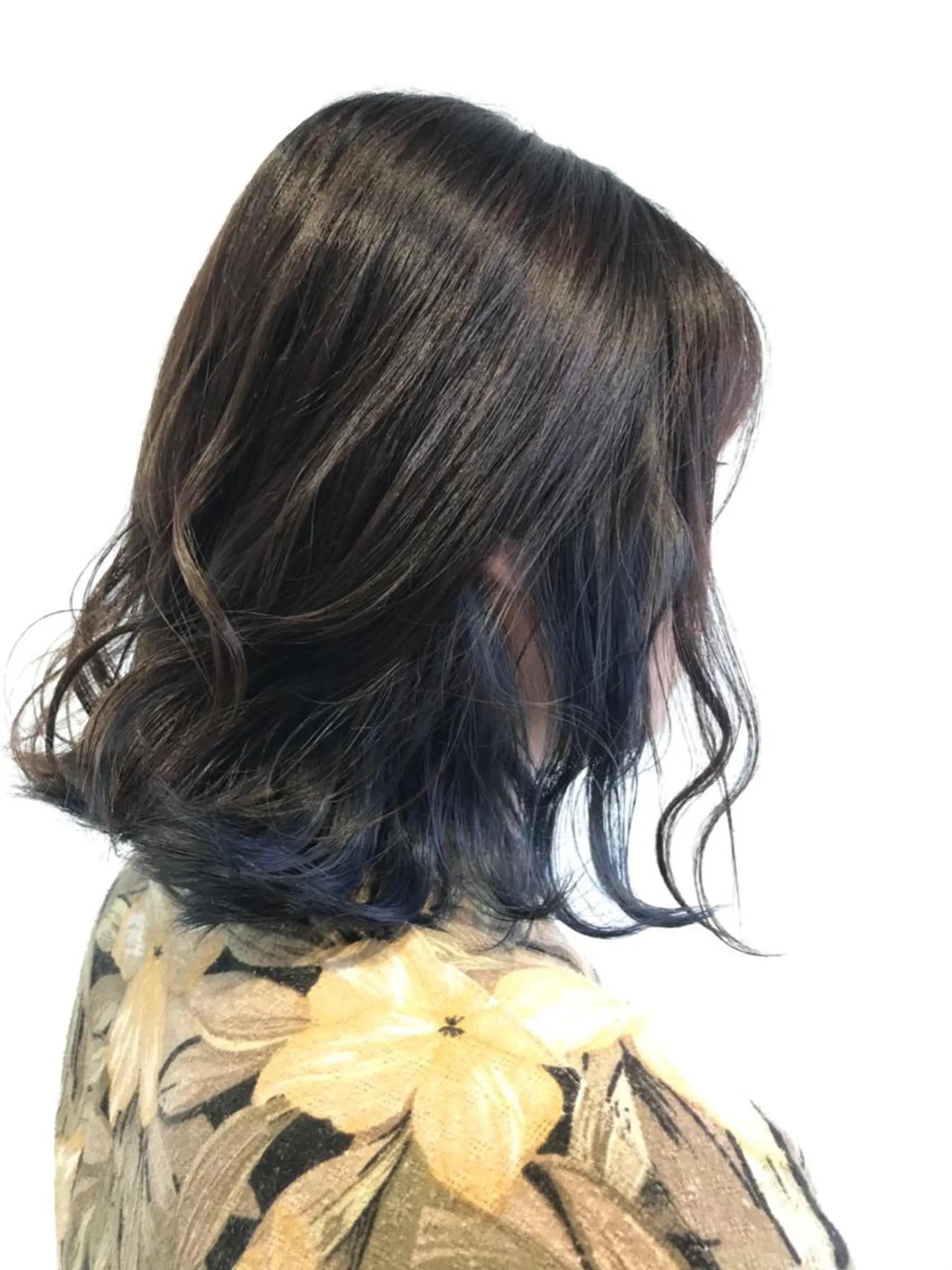 ミディアム カラー ブルーカラー 寺内 紳悟のヘアスタイル