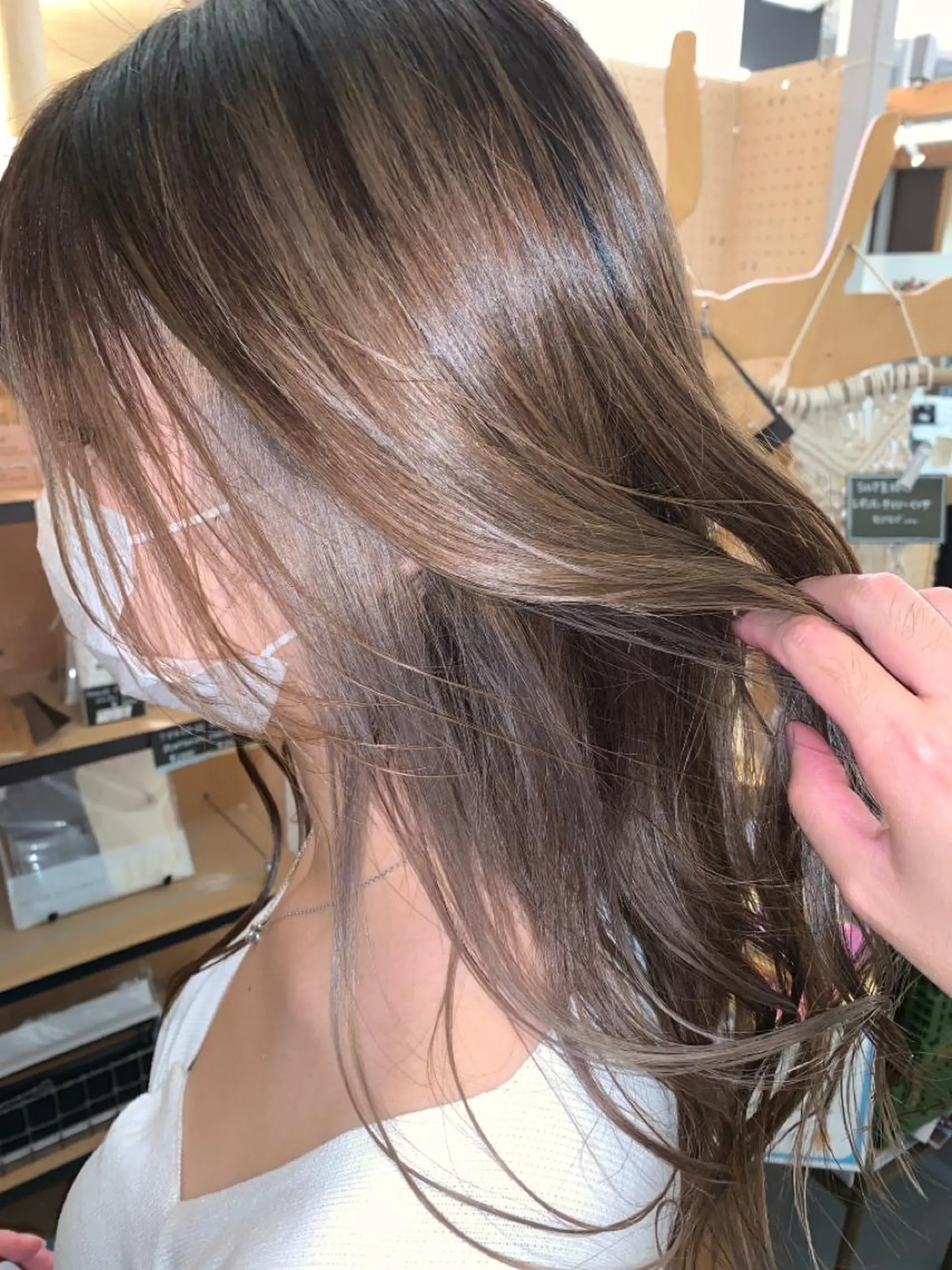 ロング ヘアカラー トリートメント 艶髪color💎髪 質改善ストレート大吉のヘアスタイル