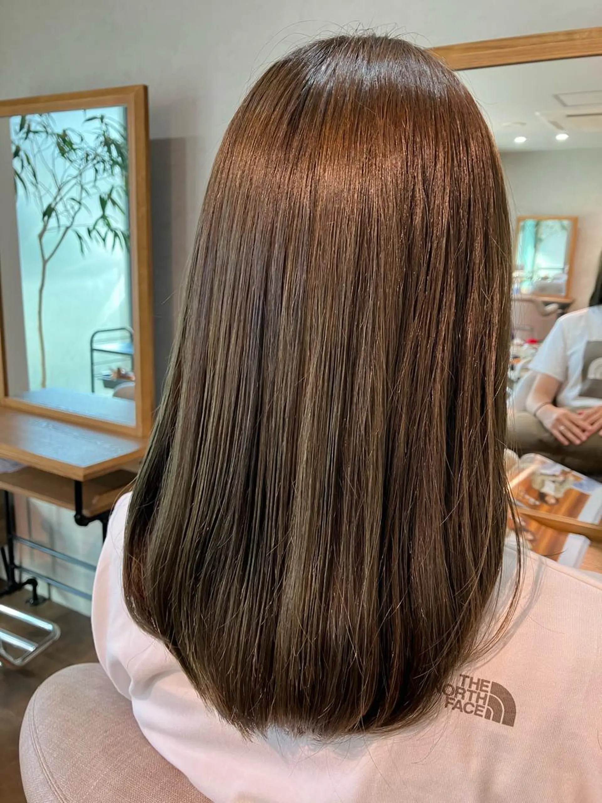 セミロング カラー ベージュカラー Hair&Make Nahoのマツエク・マツパデザイン