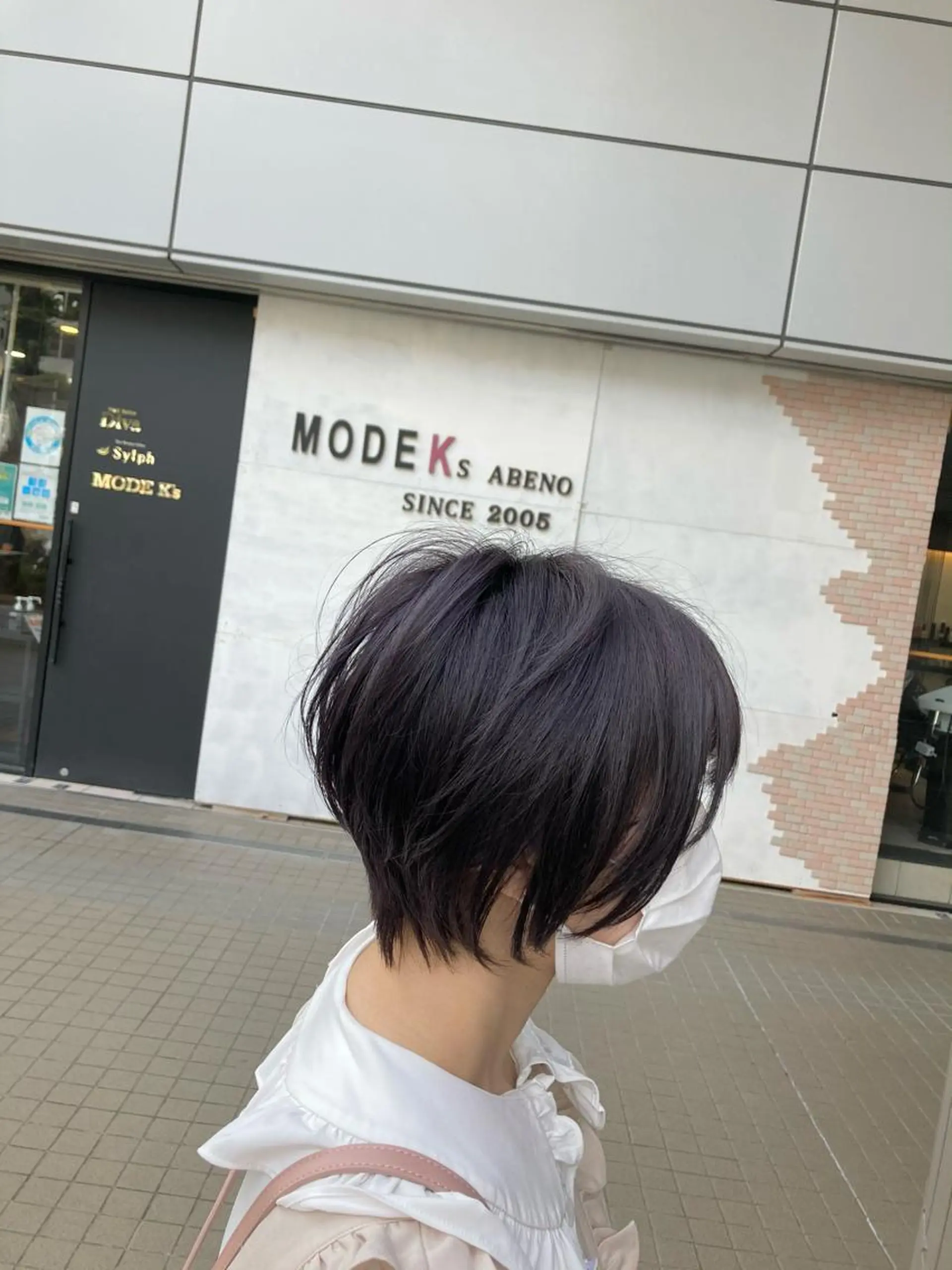 ショート カラー ディープラベンダー ラベンダーカラー ショートヘア カット トリートメント SHAFT Ieiriのヘアスタイル