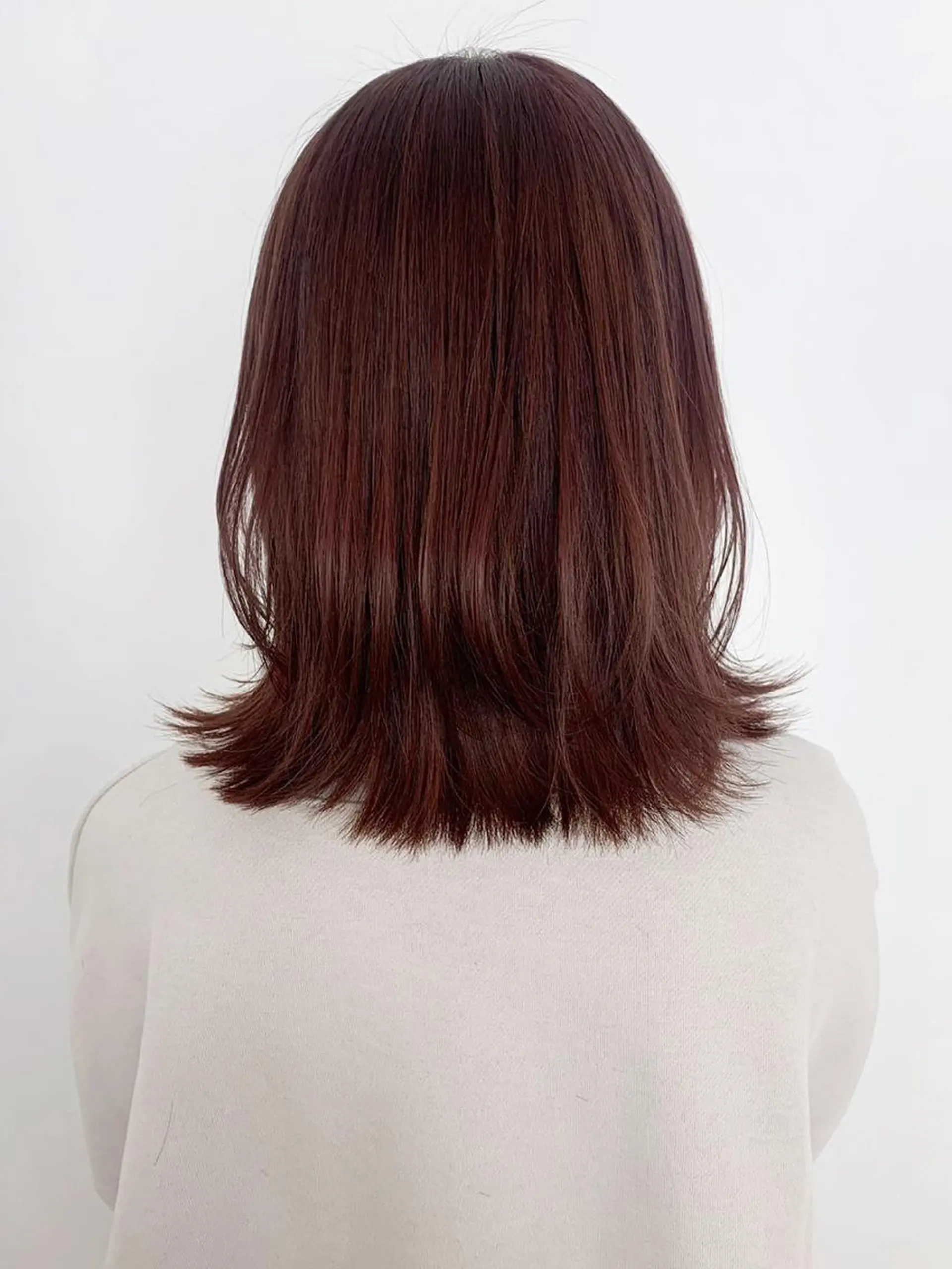 ミディアム カラー パーマ ヘアアレンジ ブラウンカラー ピンクカラー ピンクブラウン カット ヘアカラー トリートメント ITbyALBUM 八王子店のヘアスタイル