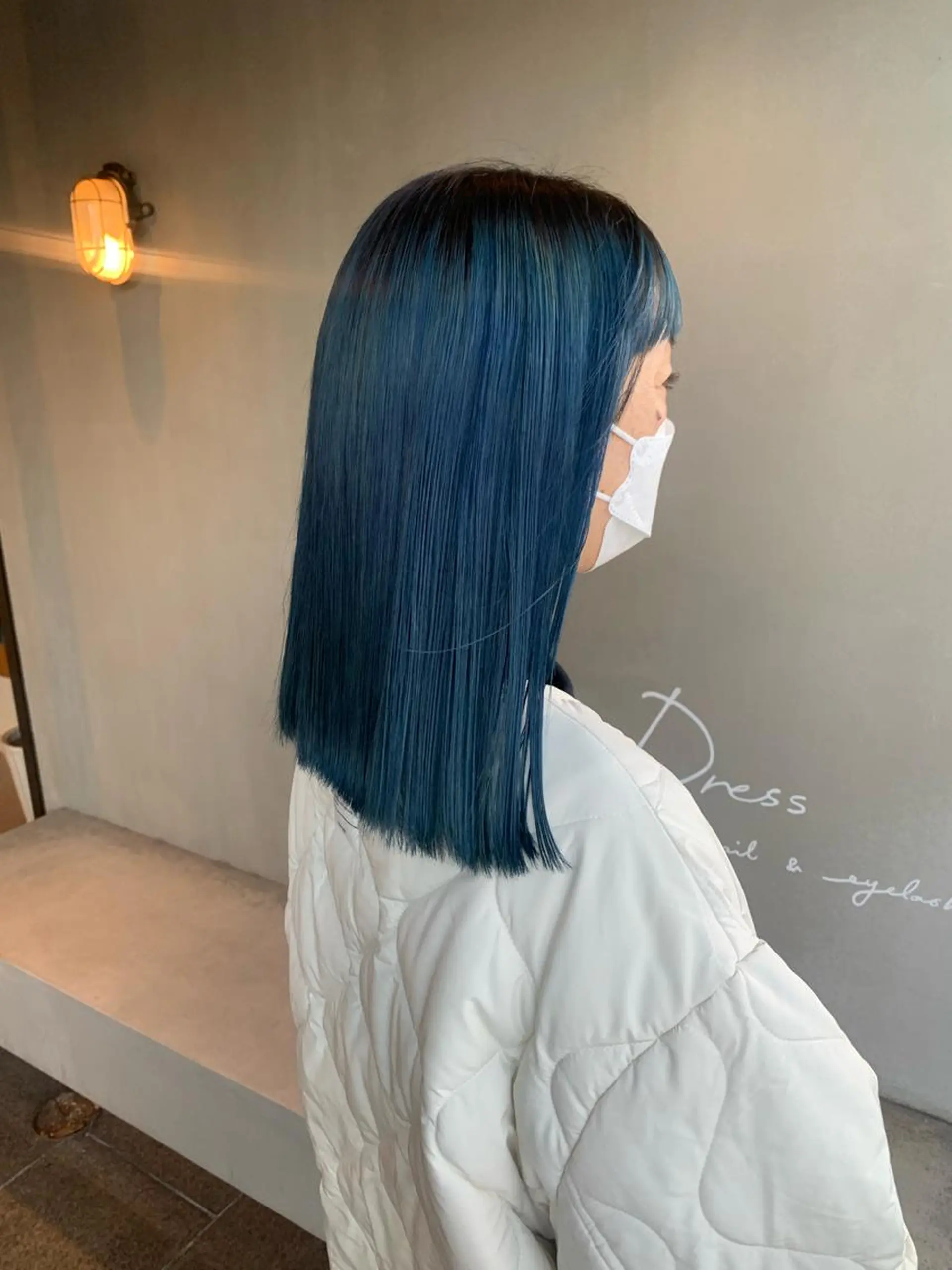 セミロング ヘアカラー ブリーチ/アレンジ 天満/chihiroのヘアスタイル