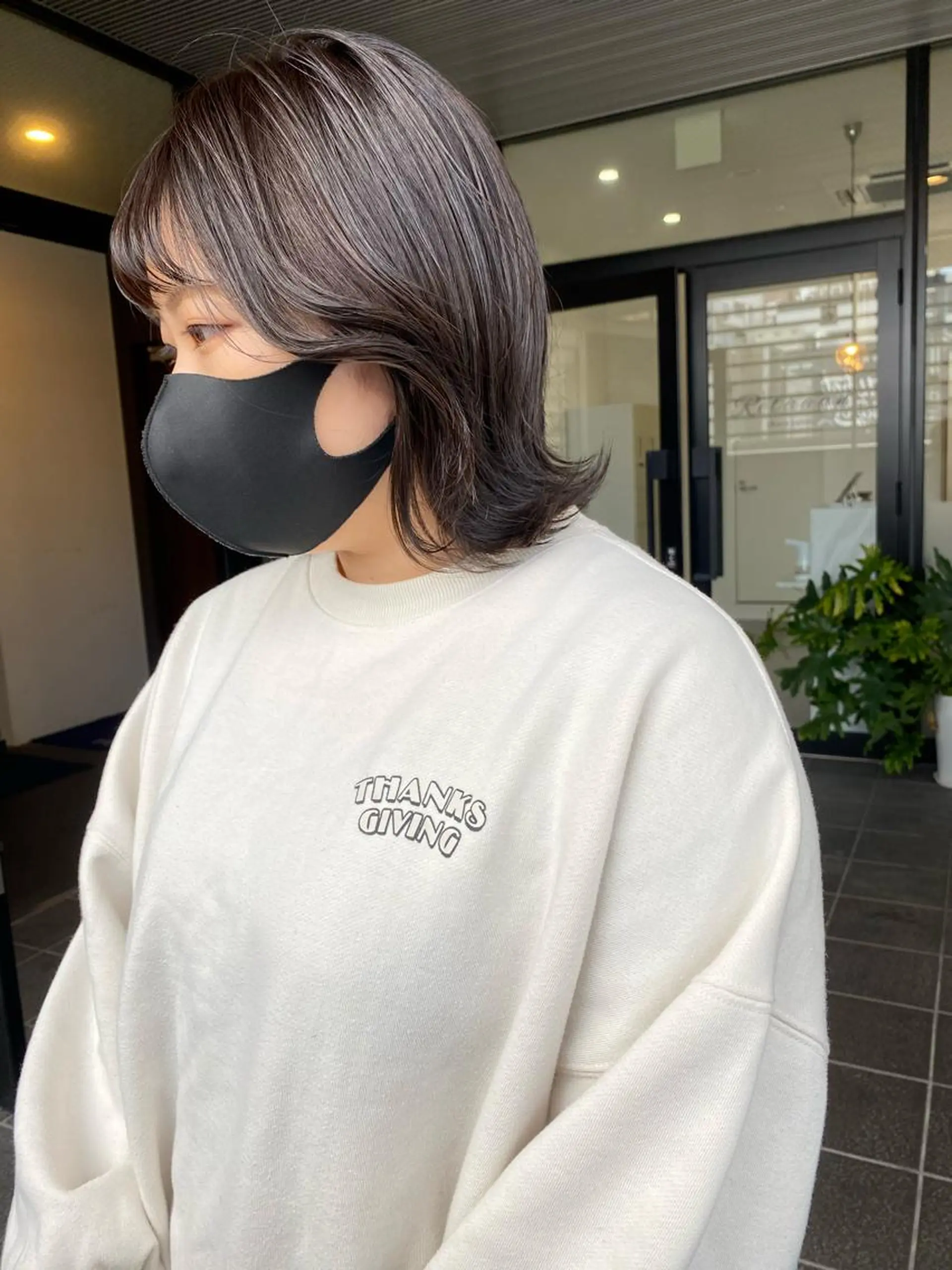 ショート カラー パーマ ヘアアレンジ ネイル マツエク・マツパ カット ヘアカラー トリートメント umu.［韓国ヘア /ダウンパーマ］のヘアスタイル