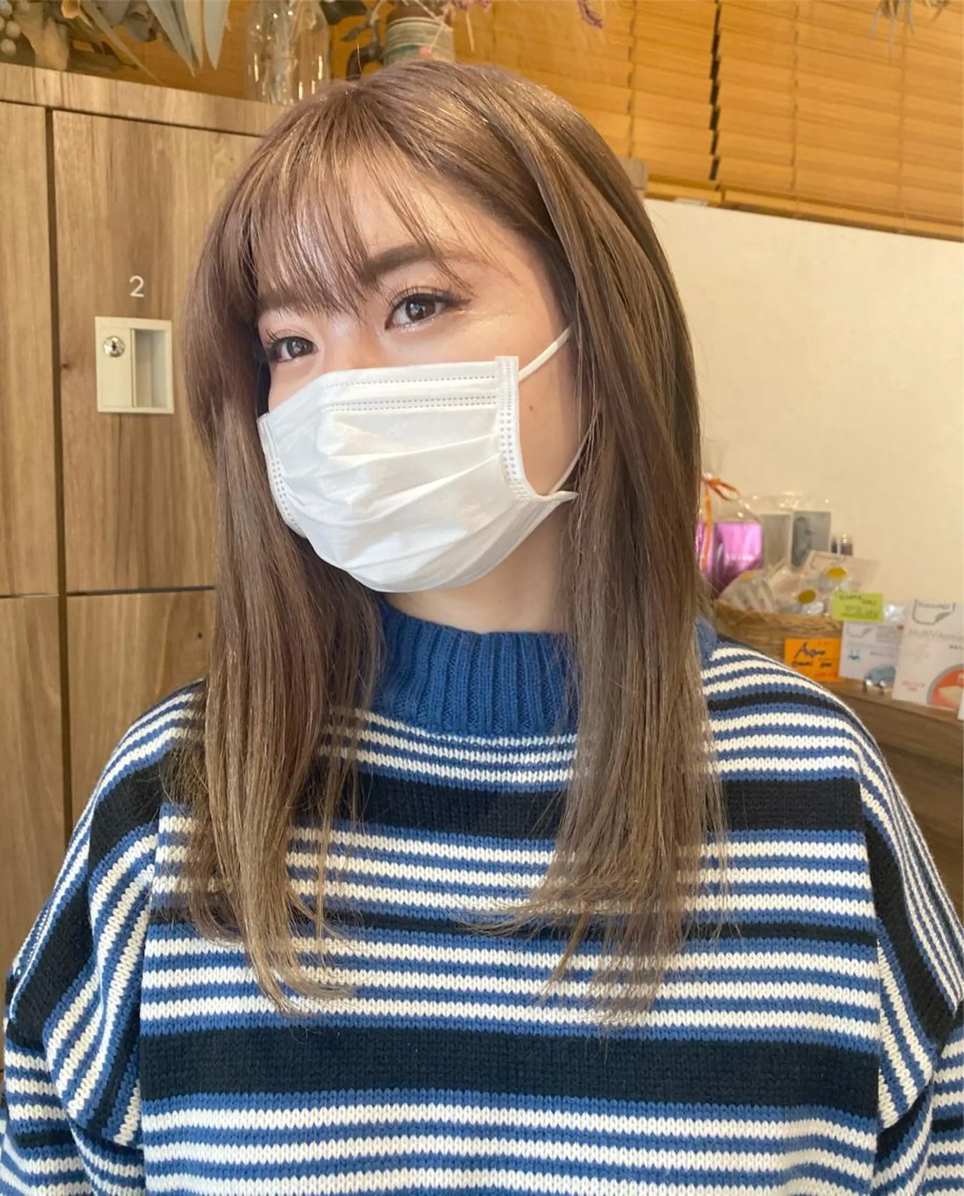 ミディアム カラー ベージュカラー ヘアカラー トリートメント ヘッドスパ パーマ指名No1 /namiのヘアスタイル