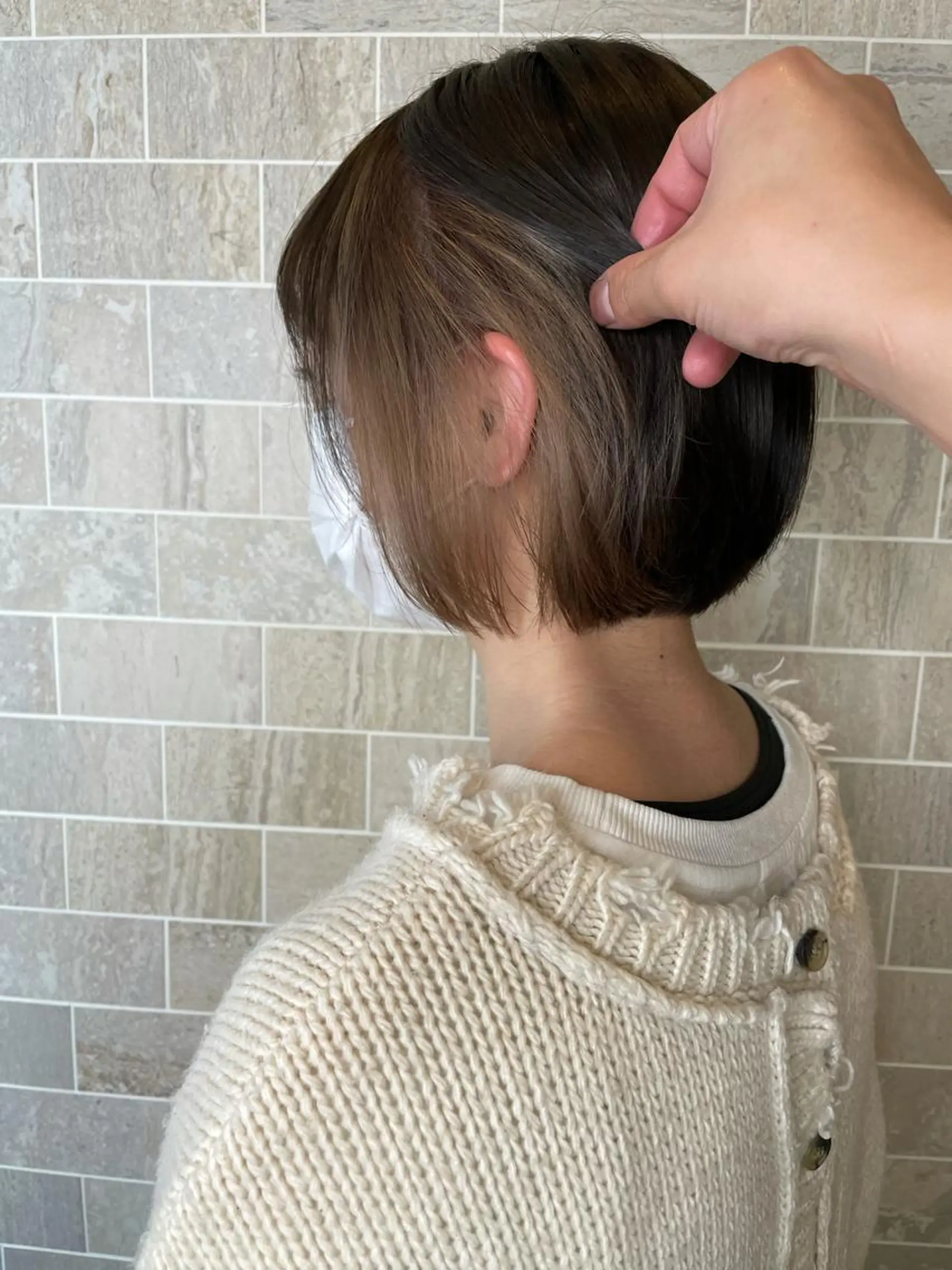 ショート ブリーチ毛矯正.髪質 改善.髪にドラマをのヘアスタイル