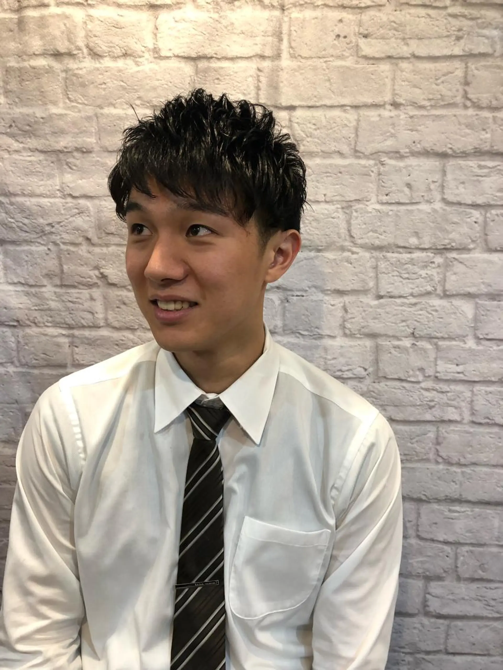 ショート カット パーマ ヘアセット 赤坂barber 古澤慶一郎【モテ髪】のヘアスタイル