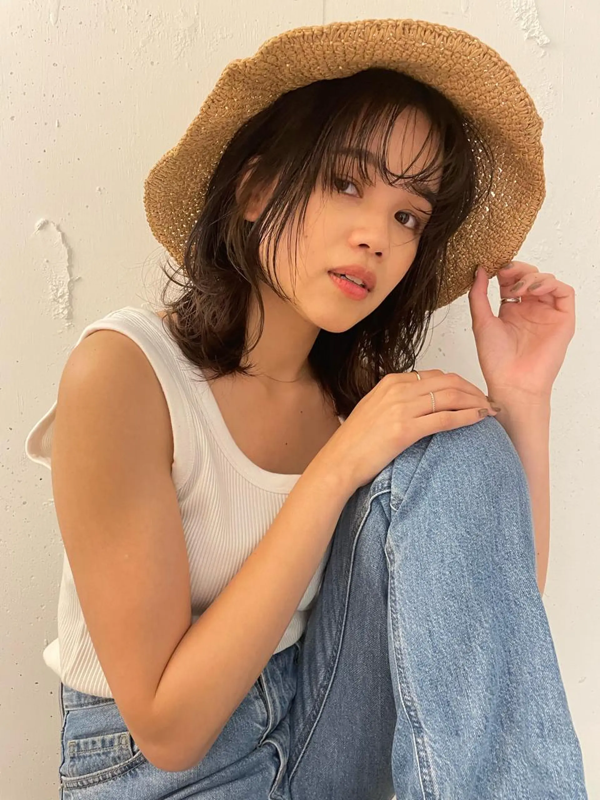 ミディアム カラー ヘアアレンジ 透明感color 🥣suzunaのヘアスタイル