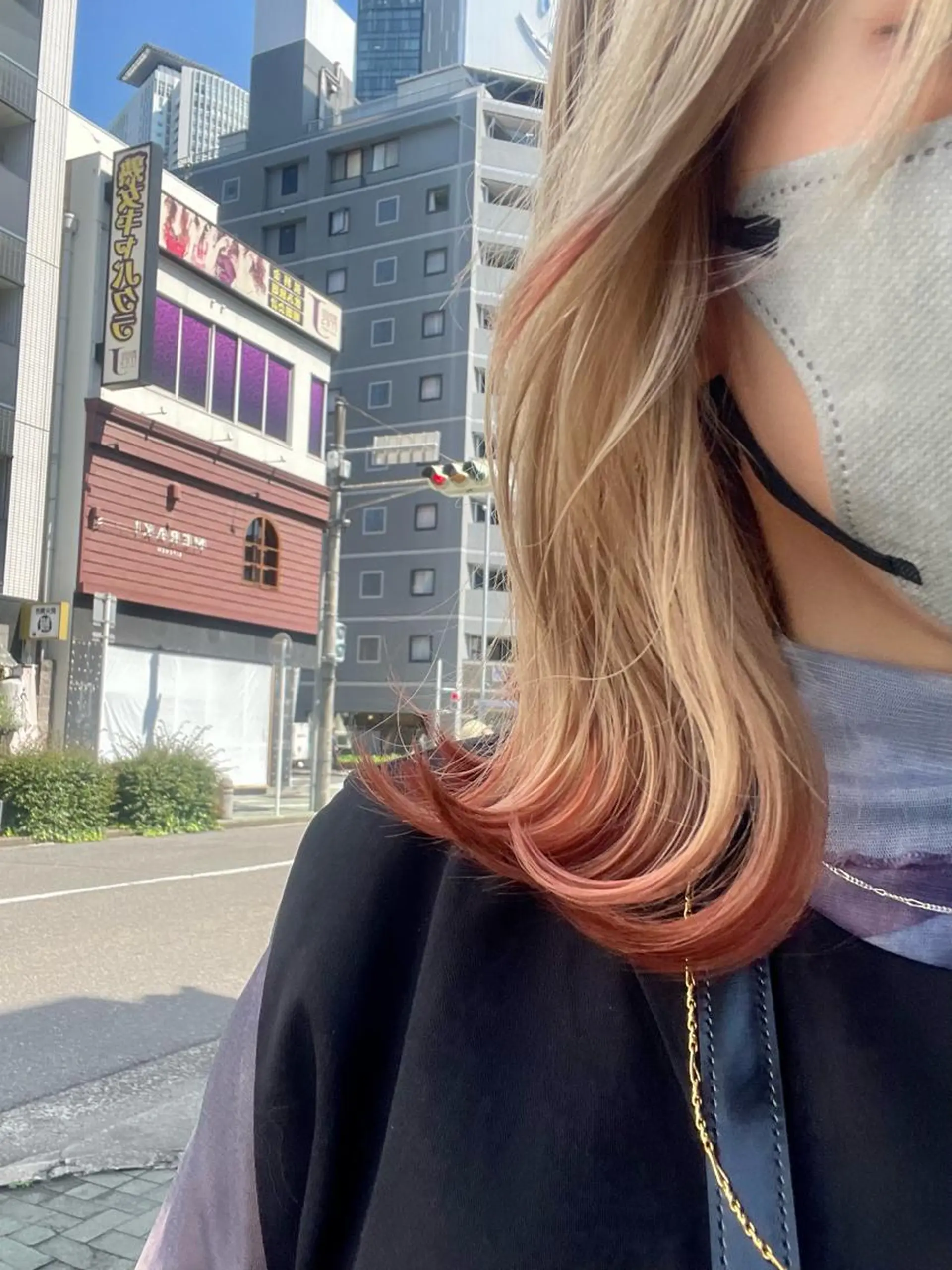 ミディアム カラー ハイトーンカラー 韓国レイヤー/髪質 改善/縮毛🤍吉田のヘアスタイル