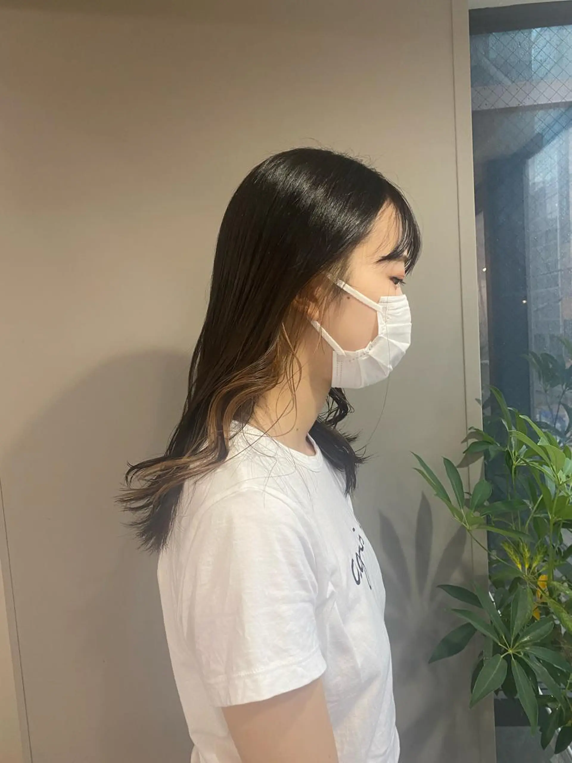 セミロング カラー ヘアアレンジ ブリーチ インナーカラー ヘアカラー ボブ /ニュアンス/ satomi🧸💖のヘアスタイル