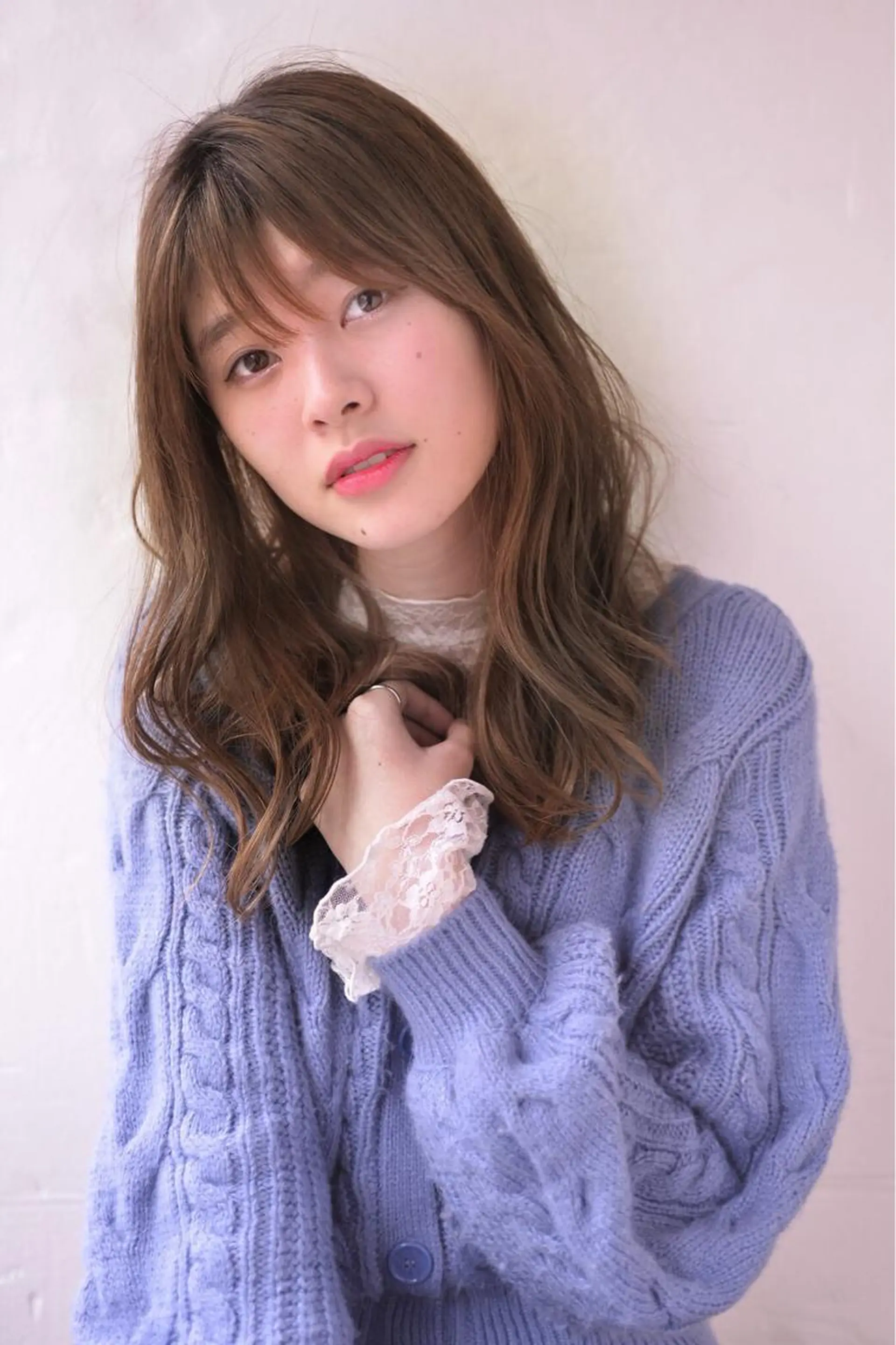 セミロング ハイライト 似合わせカット トリートメント カット ヘアカラー トリートメント モテ髪支持率NO.1 KENJIROのヘアスタイル