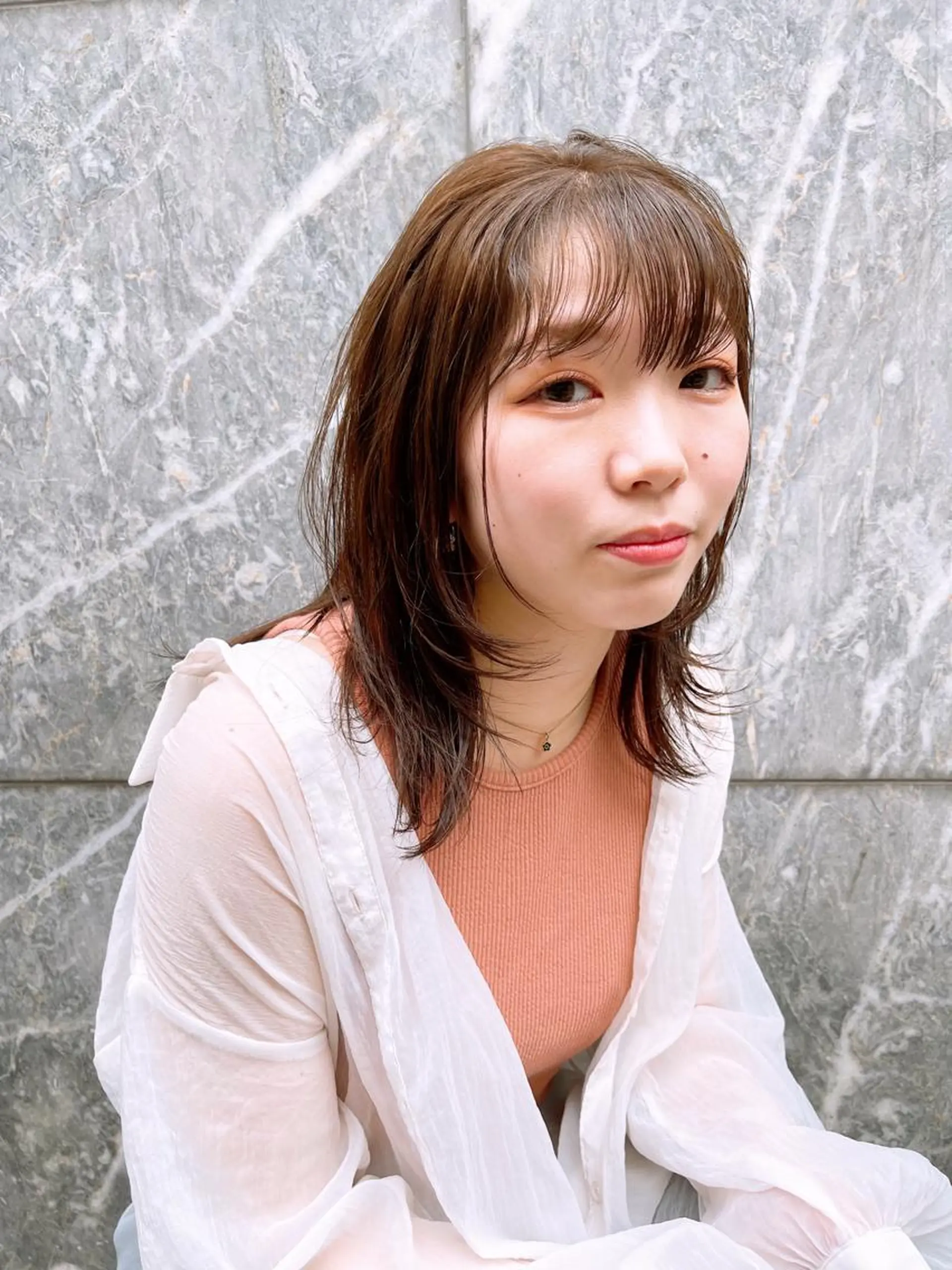 ミディアム カラー パーマ ヘアアレンジ 🐮牛島 一貴🐮のヘアスタイル