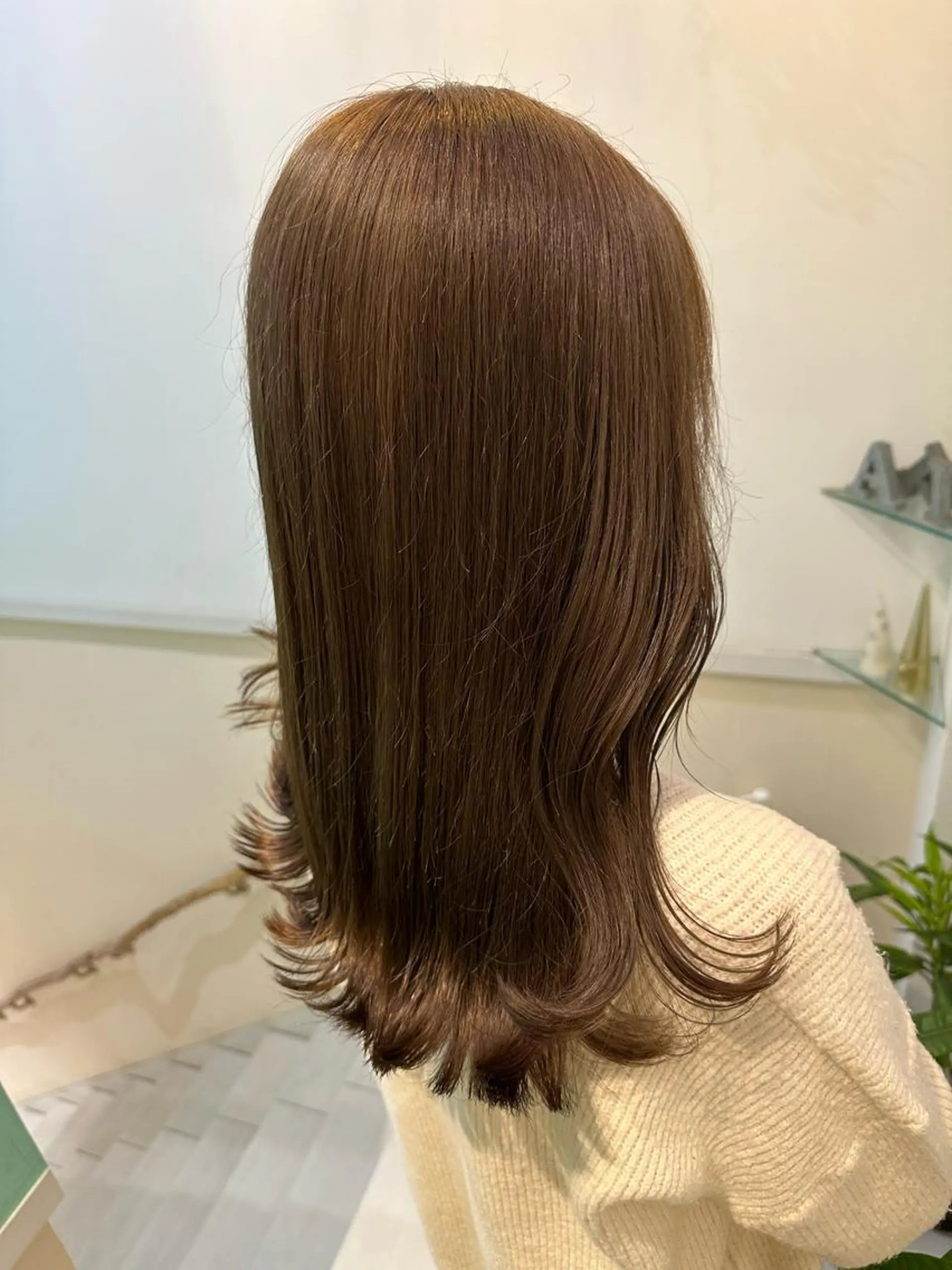 ロング カラー ベージュカラー 透けるbrown カラー🎗♡yukaのヘアスタイル