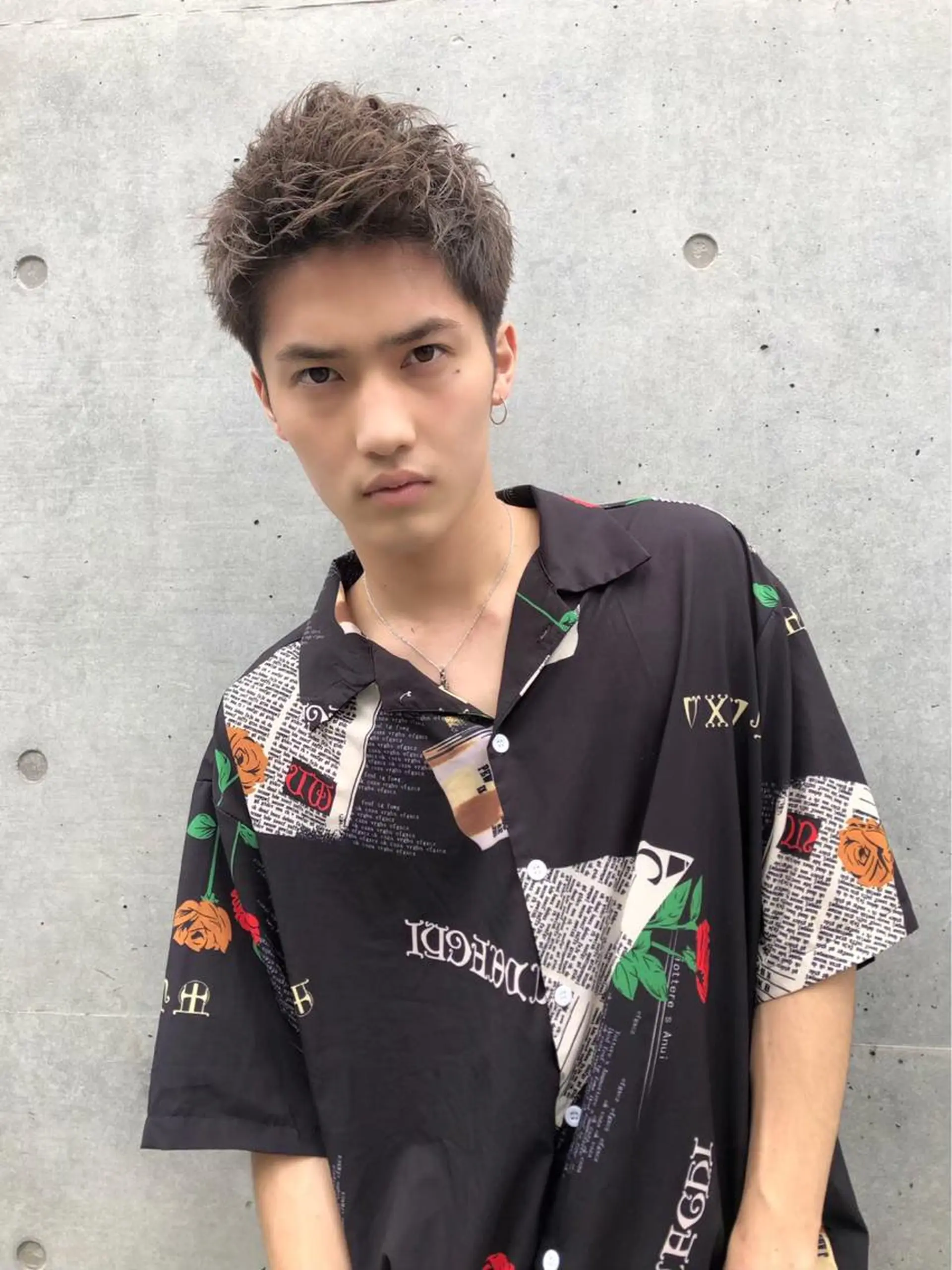 ミディアム カラー ヘアアレンジ ヘアカラー トリートメント ヘッドスパ ヘアセット ✨【公式】渋谷メンズ サロン BLUCK✨のヘアスタイル