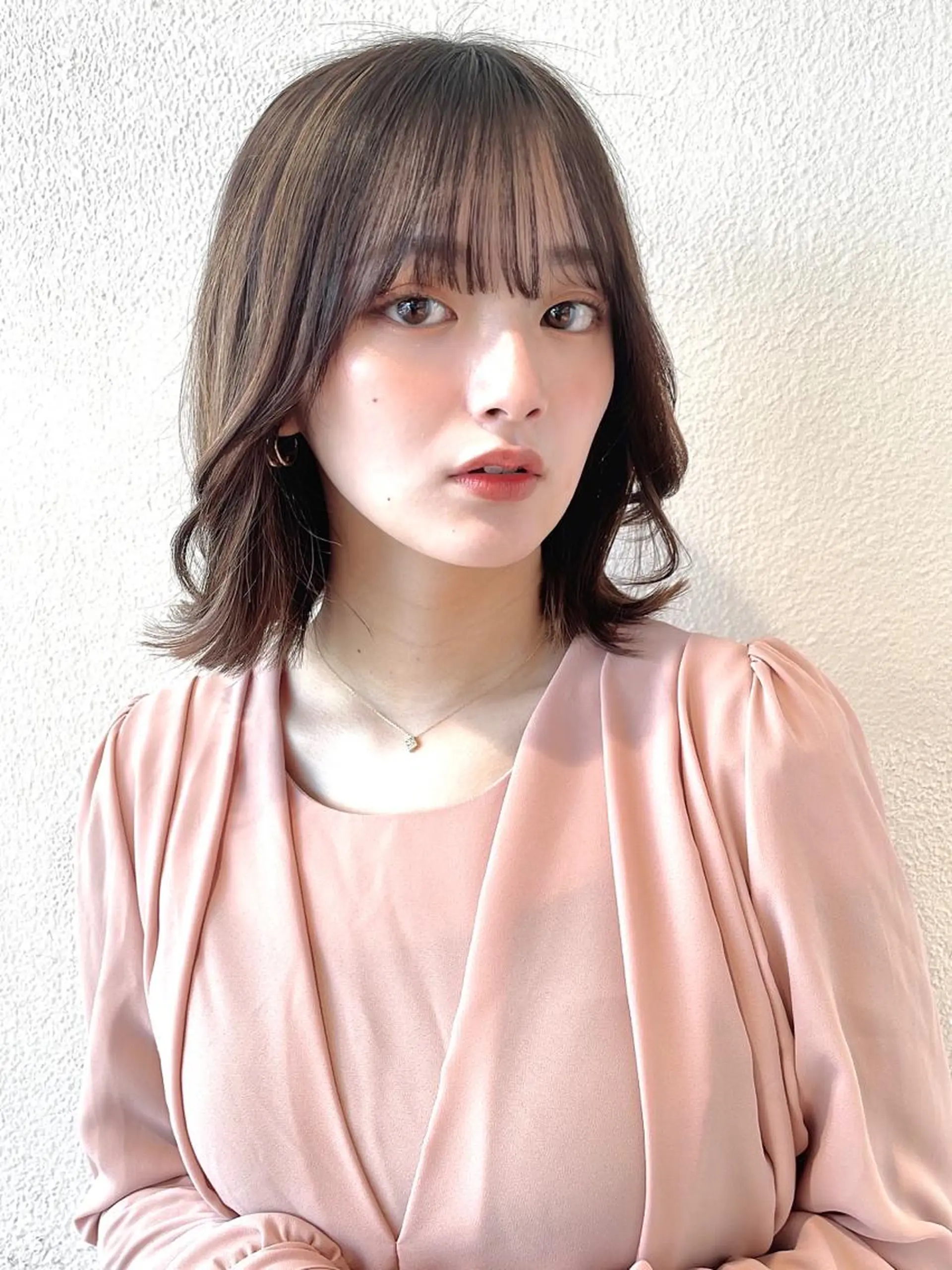 ミディアム ボブ くびれヘア 韓国風ヘア 市原 大翼のヘアスタイル