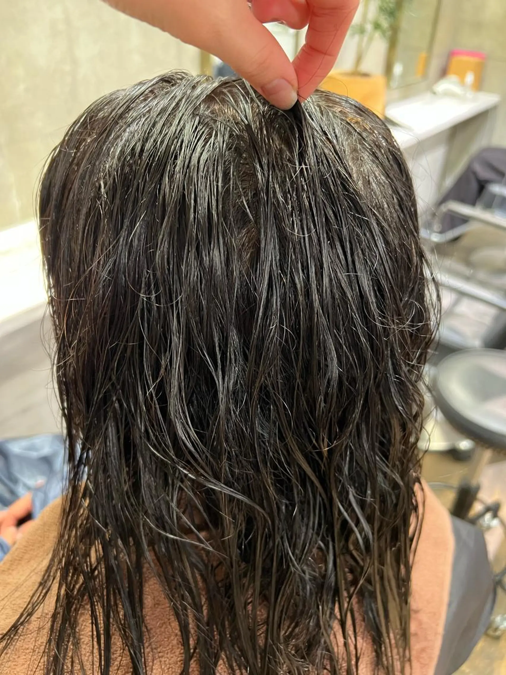 ロング パーマ 縮毛矯正 ストレートパーマ ROBBY所属・松井美樹/似合わせ ガーリー・韓国のヘアスタイル