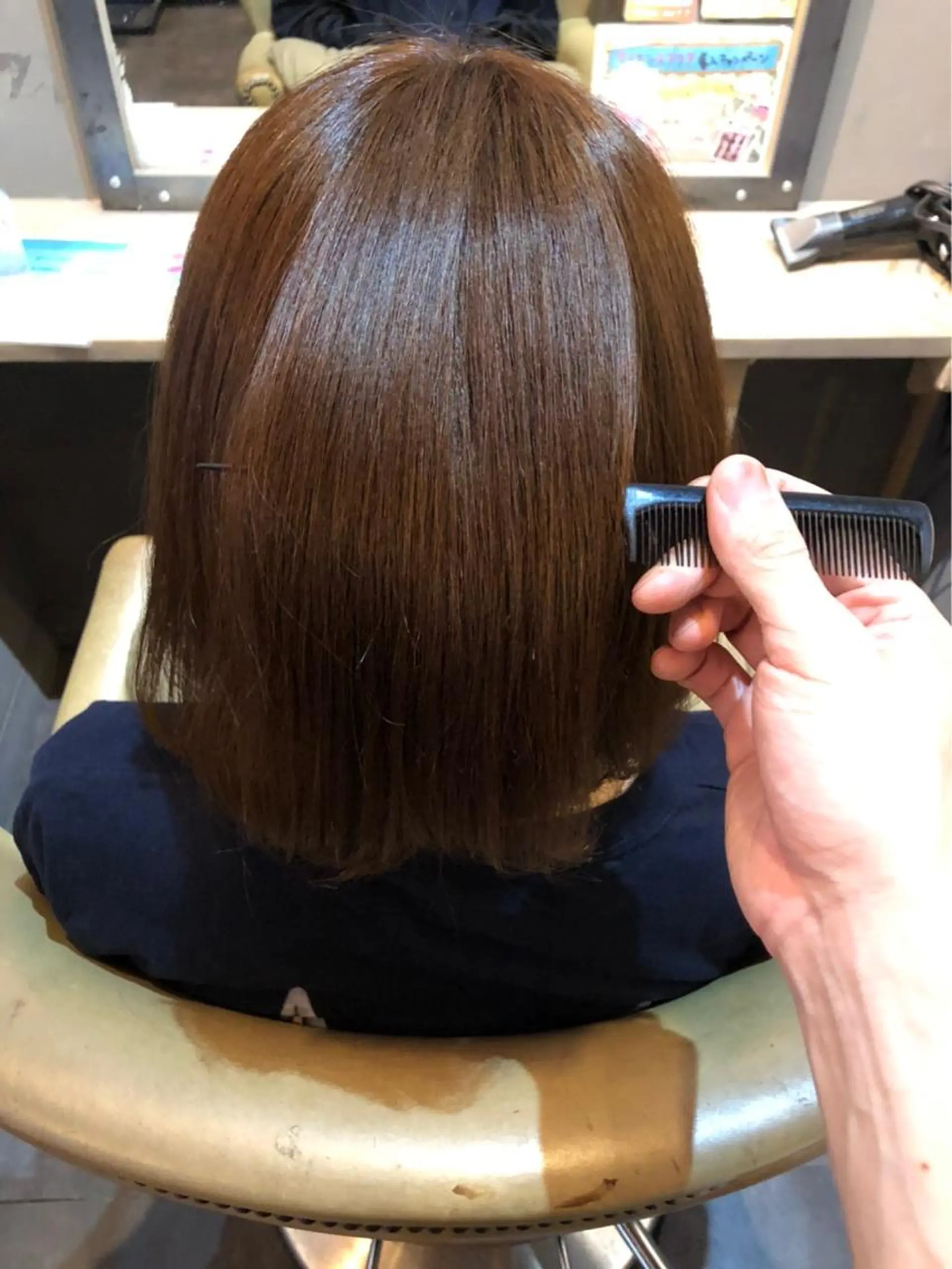 ミディアム カラー PANOL 秀島のヘアスタイル