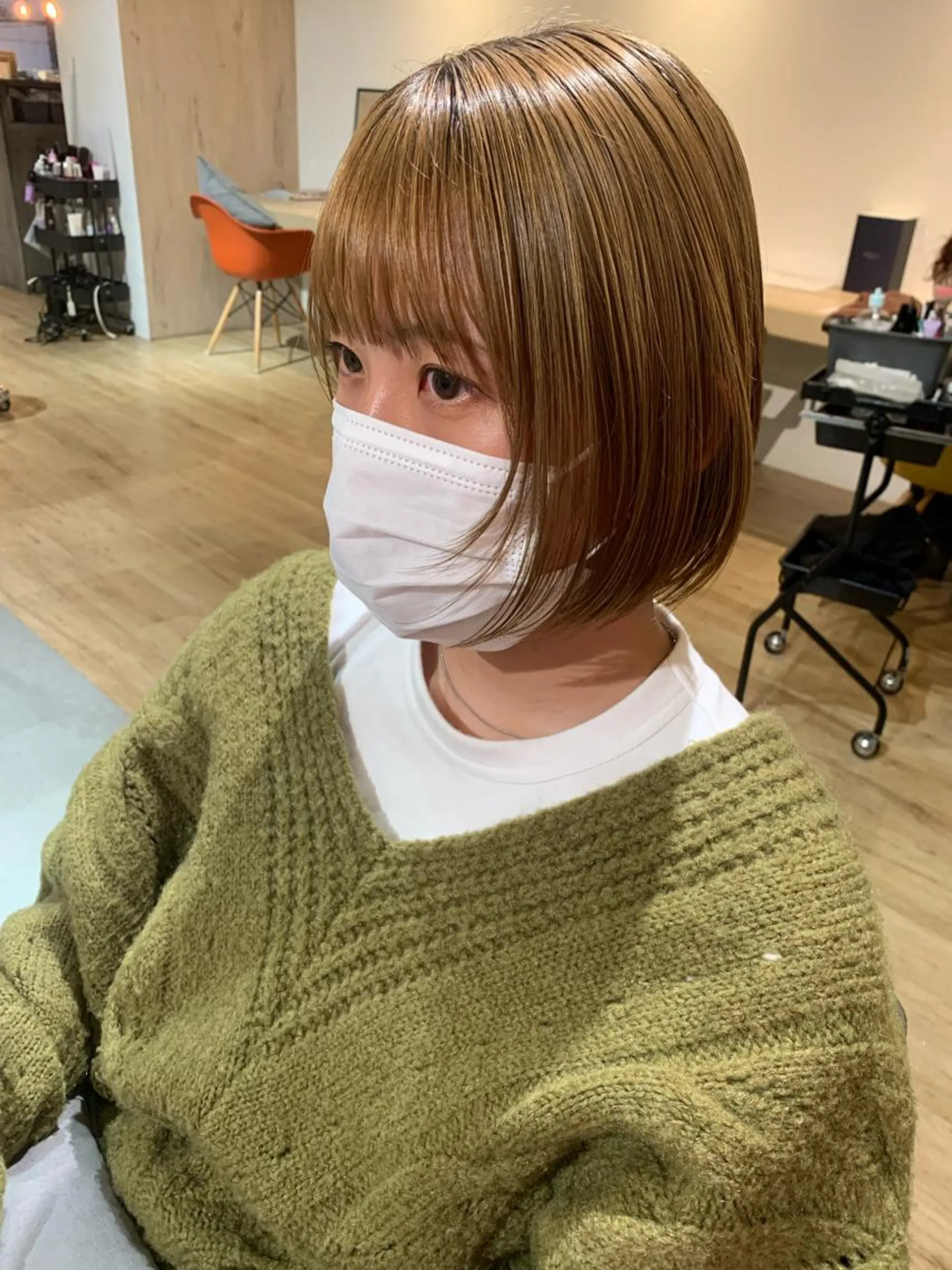 ショート 美髪・シールエクステ ホソタニリョウコのヘアスタイル