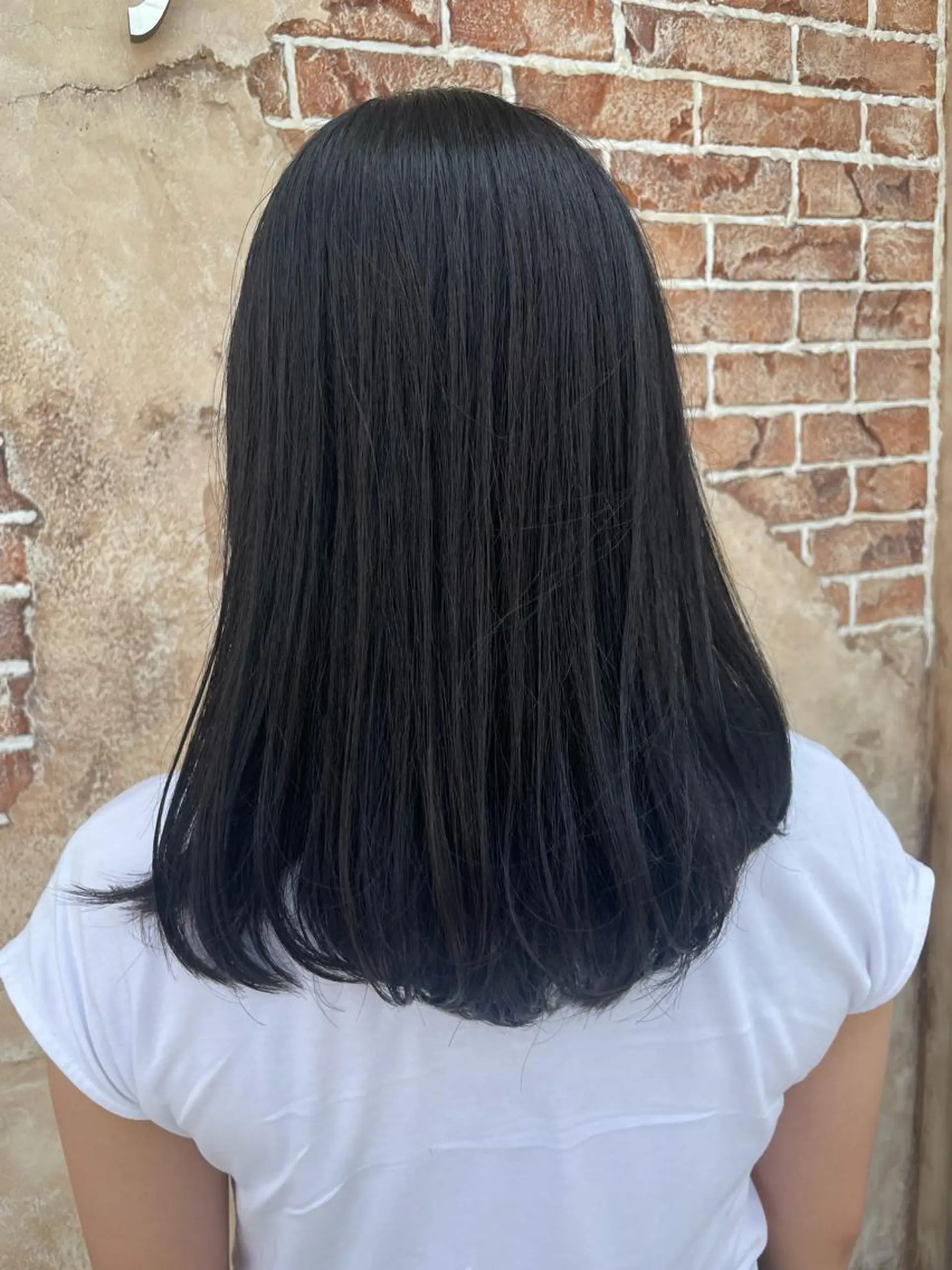 ミディアム カラー カット ヘアカラー ヘッドスパ ノンダメージサロン/ 豊中/美容室のヘアスタイル