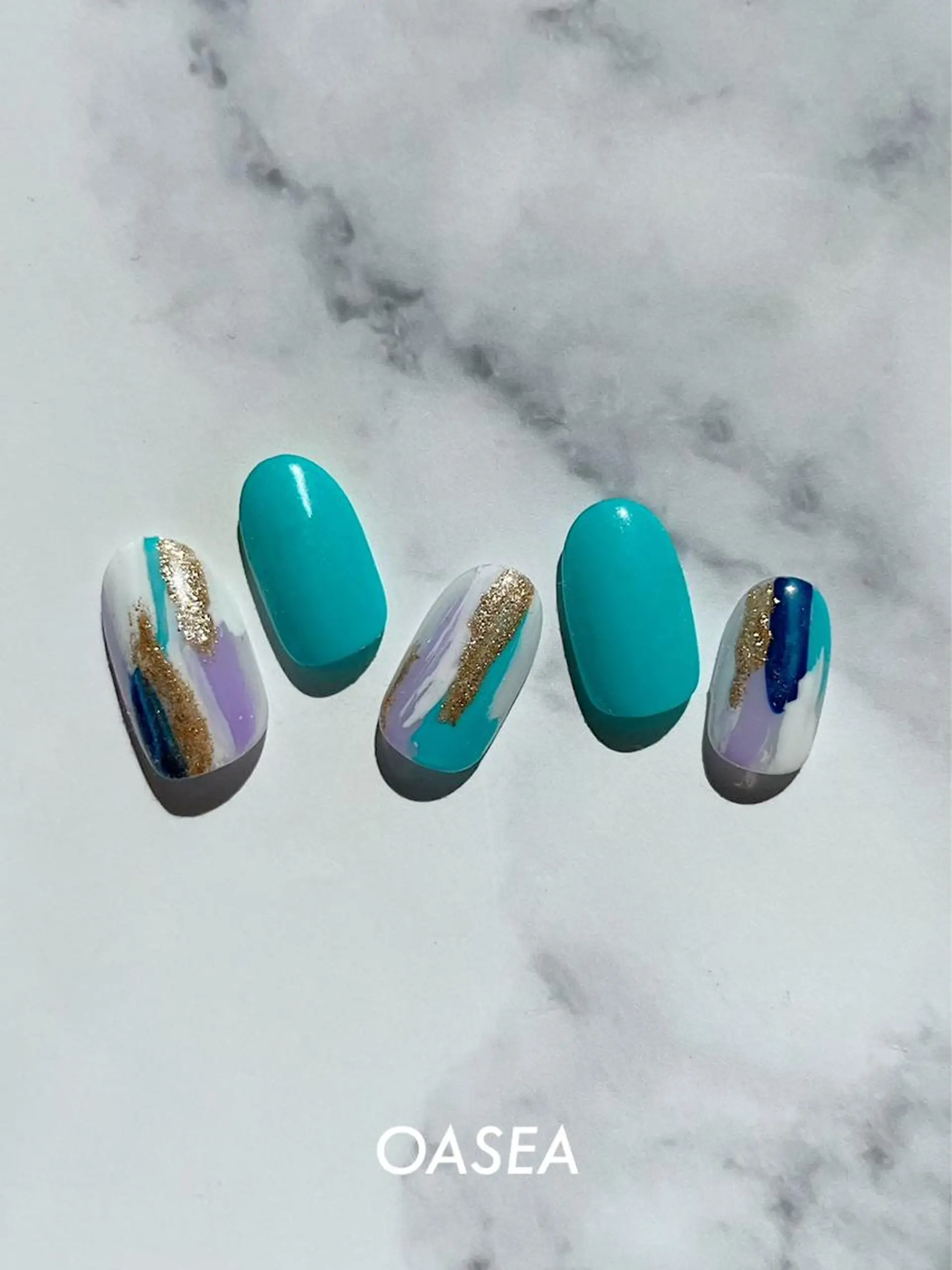 ネイル ハンドネイル 🌞💜 KAORI 🌴のネイルデザイン