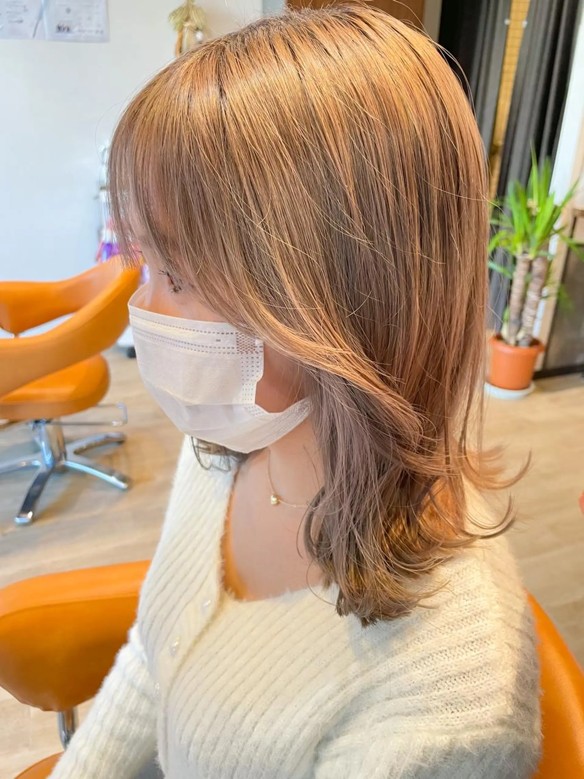 ミディアム カラー 韓国風ヘア カット ヘアカラー トリートメント 髪質改善/ブリーチ 田代 龍我のヘアスタイル