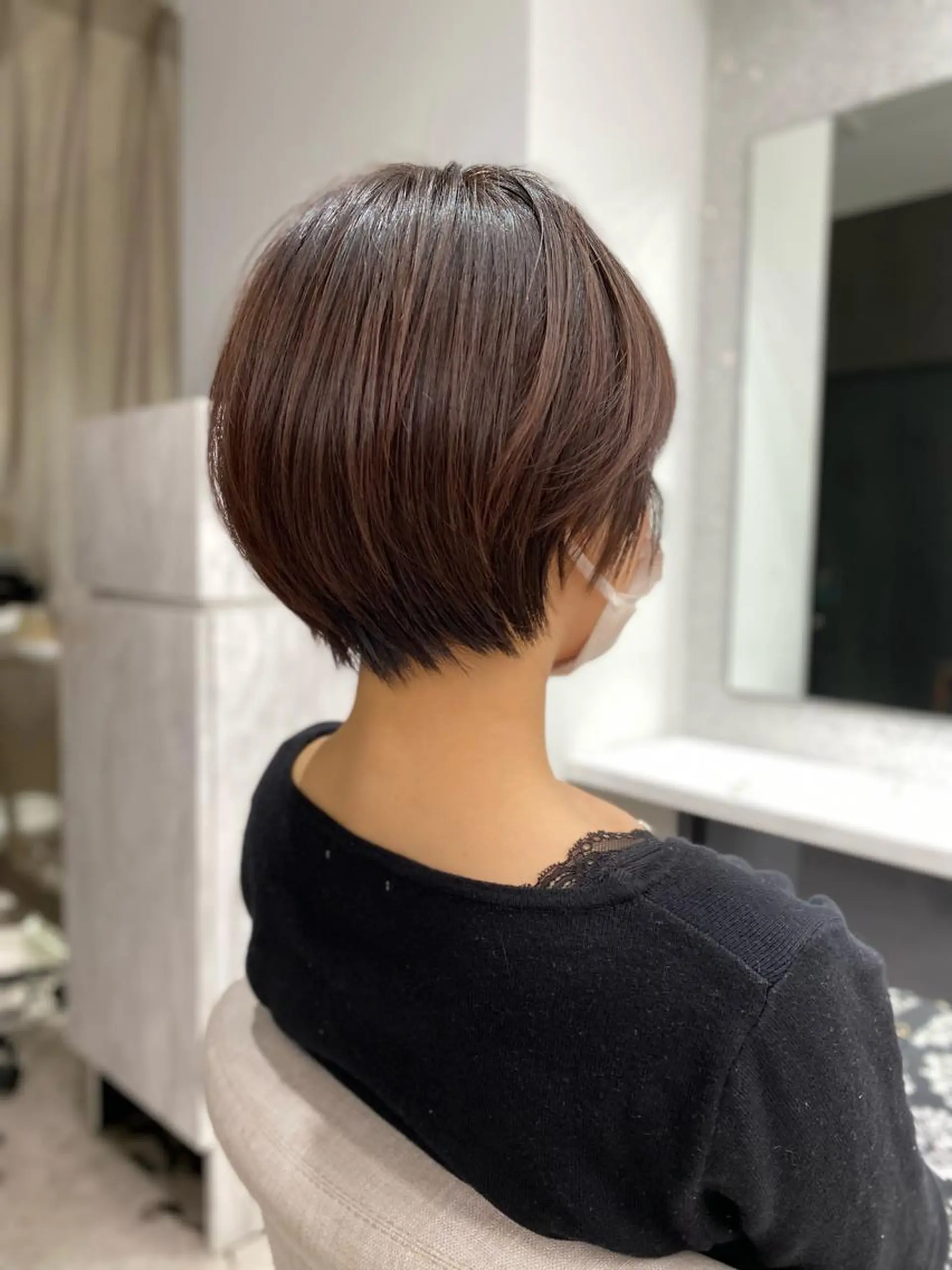 ショート カット トリートメント 京都レイヤーカット/ 縮毛矯正/羽柴りくのヘアスタイル